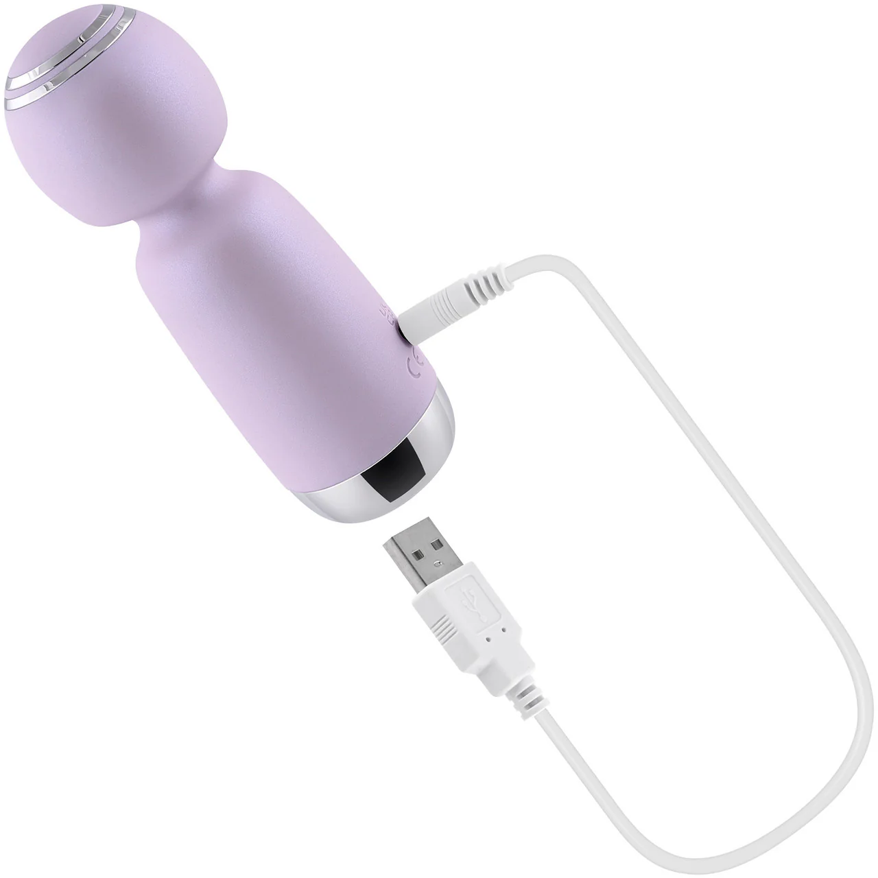 Playboy Pleasure Royal Rechargeable Silicone Vibrating Mini Massage Wand - Lavender - Image 6