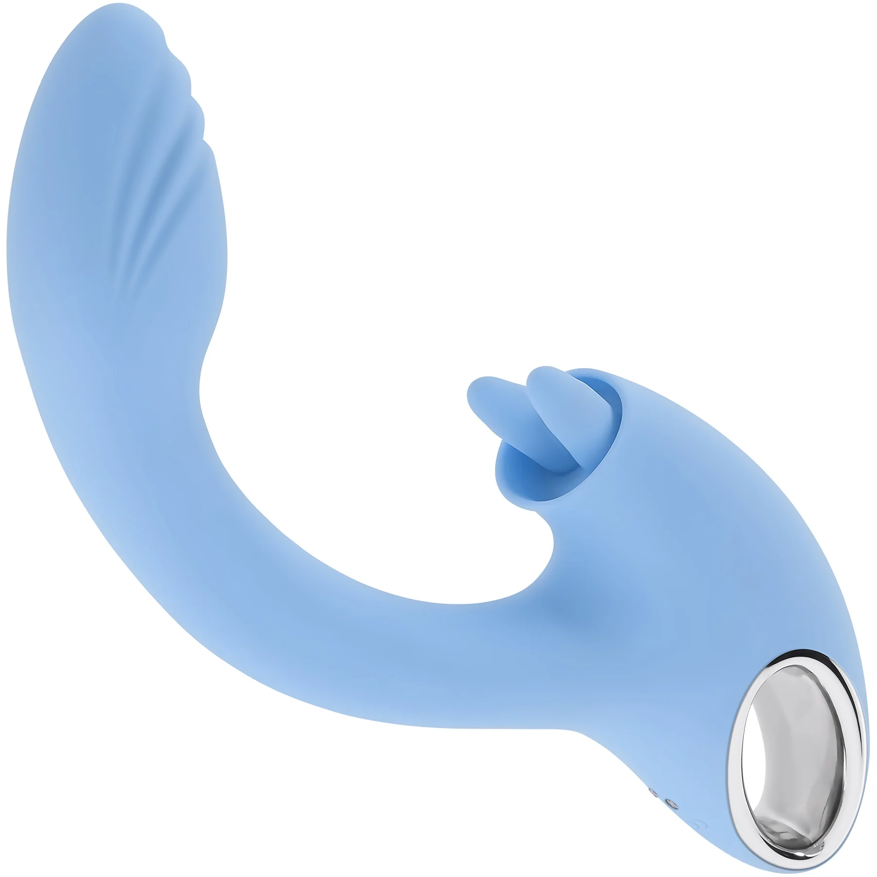 Playboy Pleasure Sapphire Sky Rechargeable Silicone Double-Tongued Rabbit Vibrator - Image 15