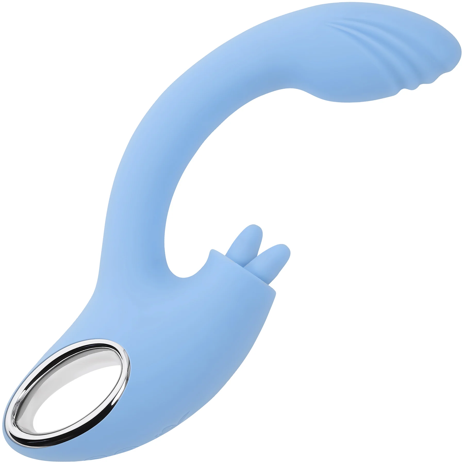 Playboy Pleasure Sapphire Sky Rechargeable Silicone Double-Tongued Rabbit Vibrator - Image 7