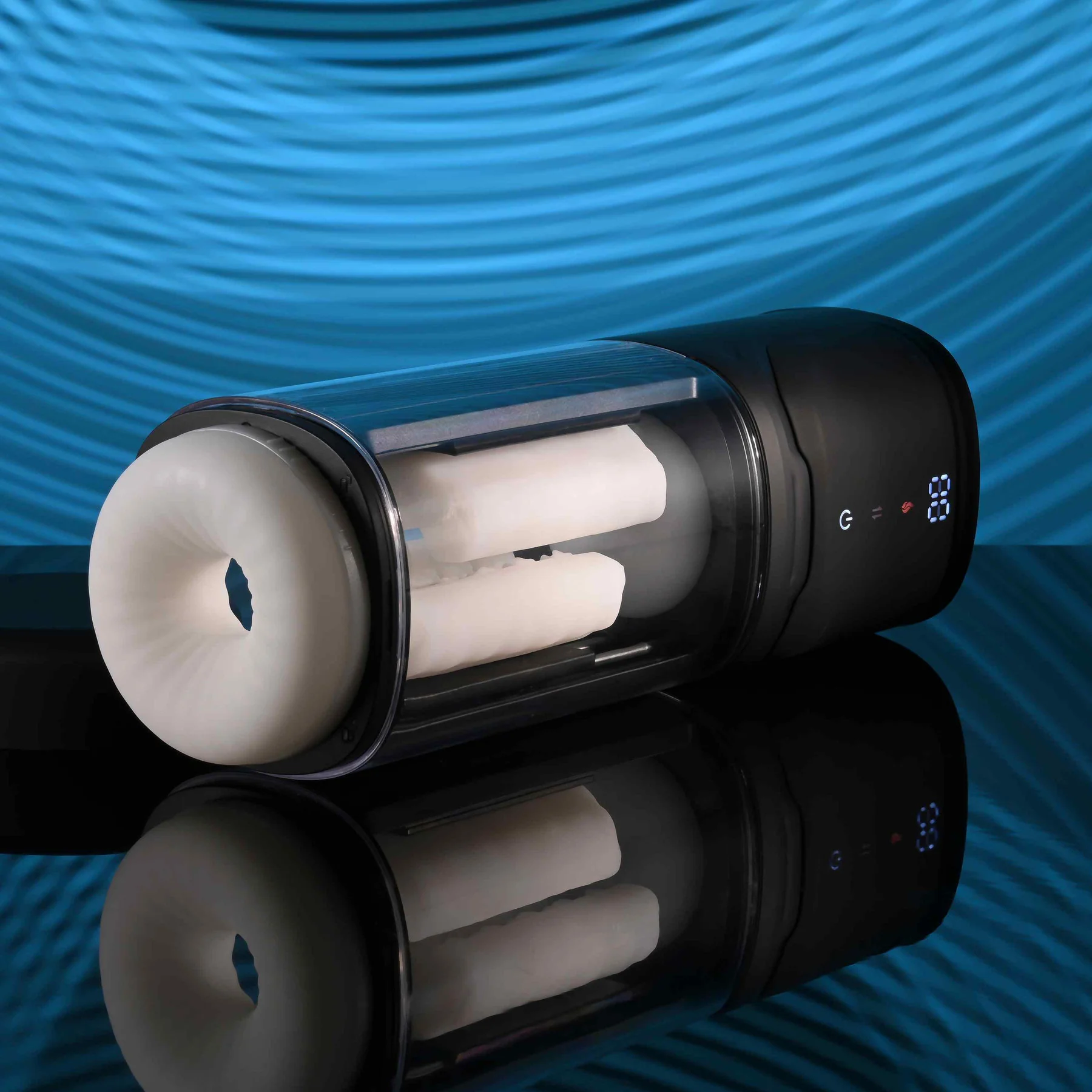 Playboy Pleasure Side Piece Slide Stroking, Vibrating & Warming Penis Masturbator - Image 6
