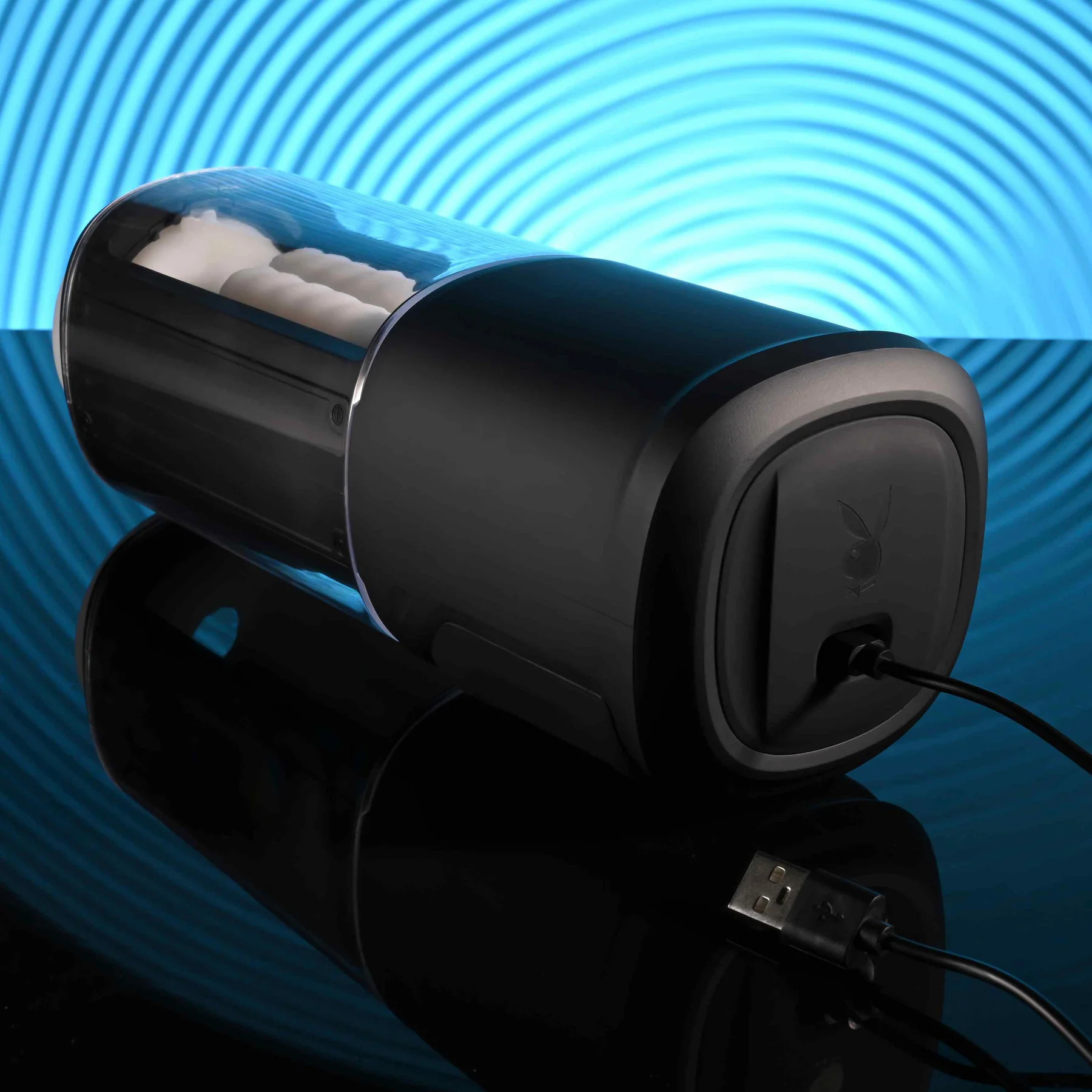 Playboy Pleasure Side Piece Slide Stroking, Vibrating & Warming Penis Masturbator - Image 8