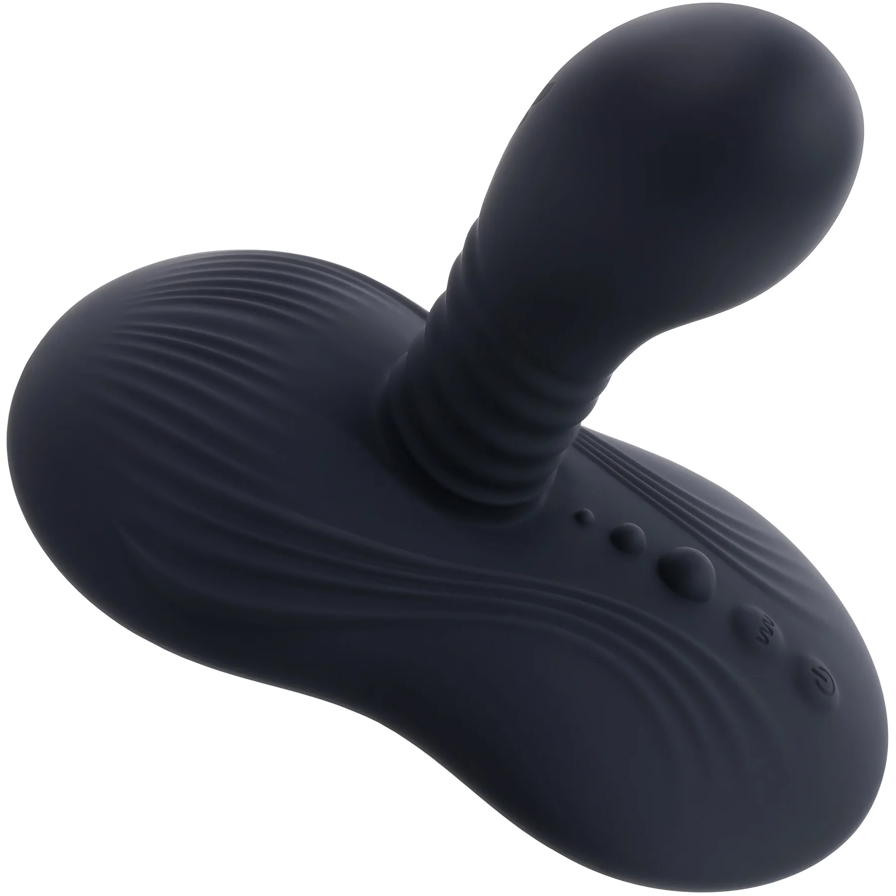 Playboy Pleasure Sittin' And Spinnin' Rechargeable Silicone Vibrating Grinder With Remote - Image 3