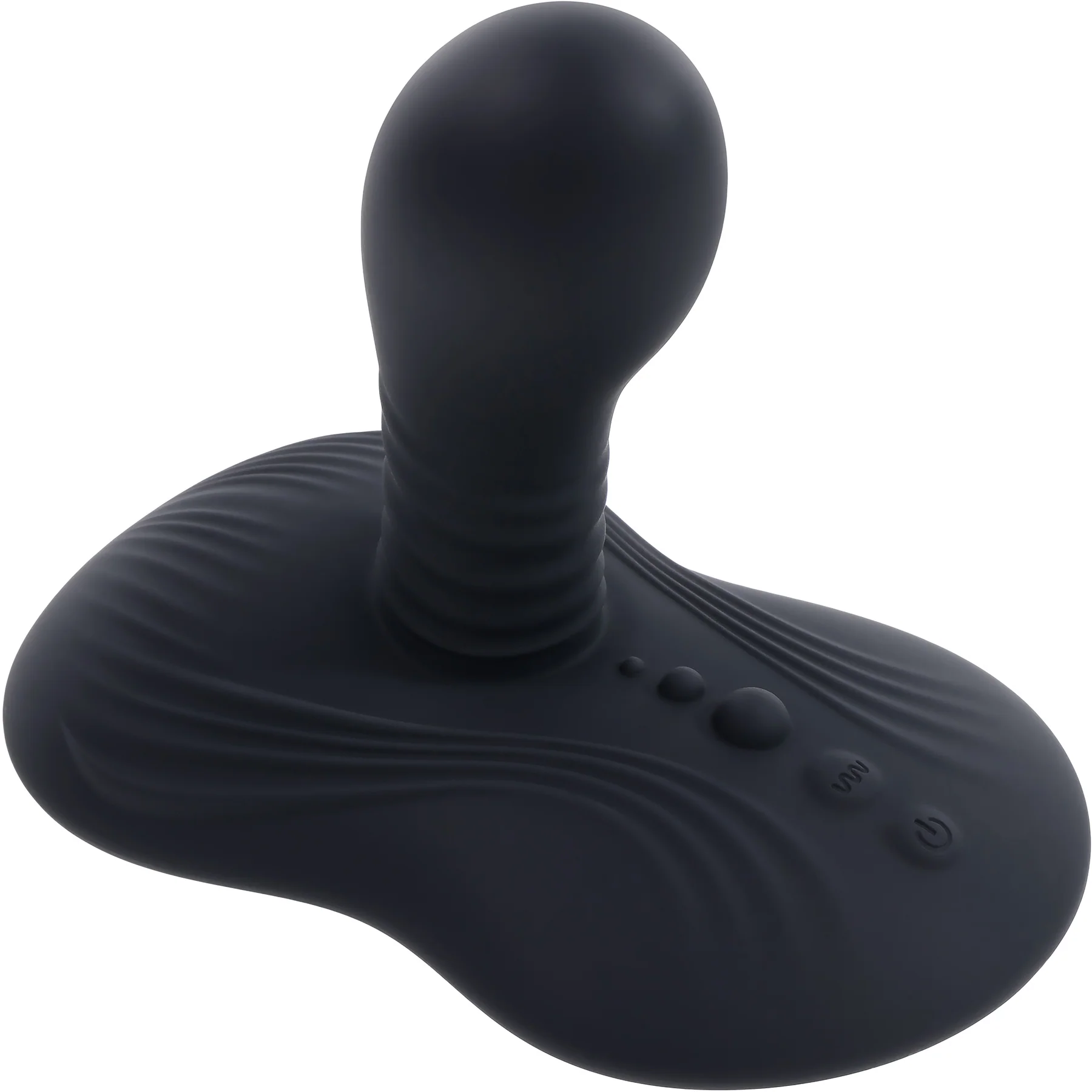 Playboy Pleasure Sittin' And Spinnin' Rechargeable Silicone Vibrating Grinder With Remote - Image 4