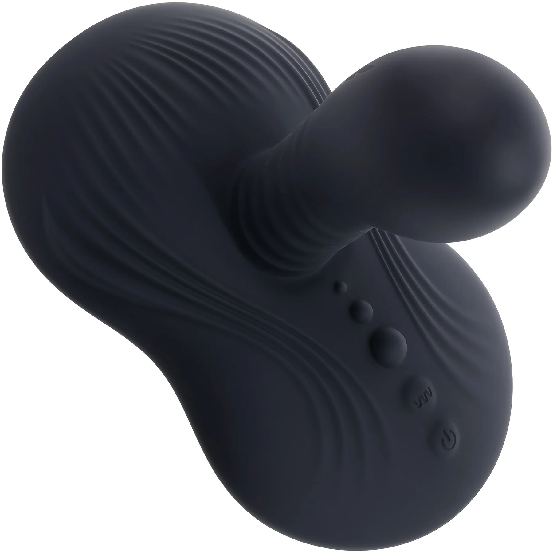 Playboy Pleasure Sittin' And Spinnin' Rechargeable Silicone Vibrating Grinder With Remote - Image 6