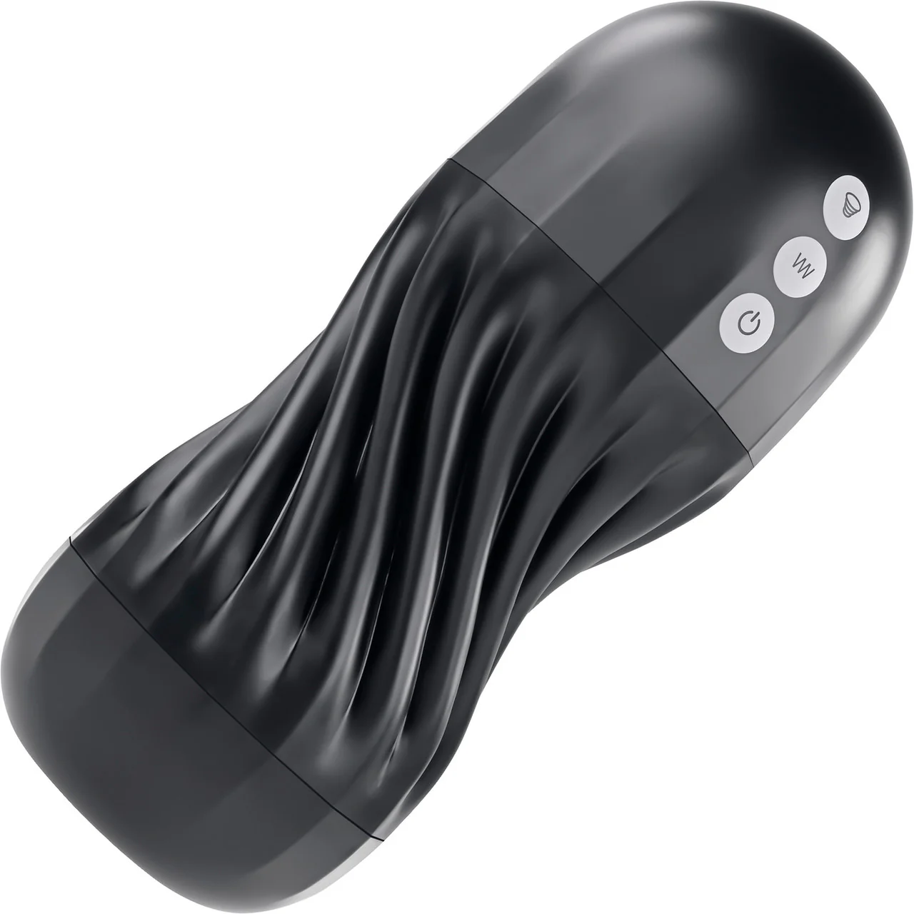 Playboy Pleasure Solo Stroker Rechargeable Textured Vibrating Penis Stroker - Image 4