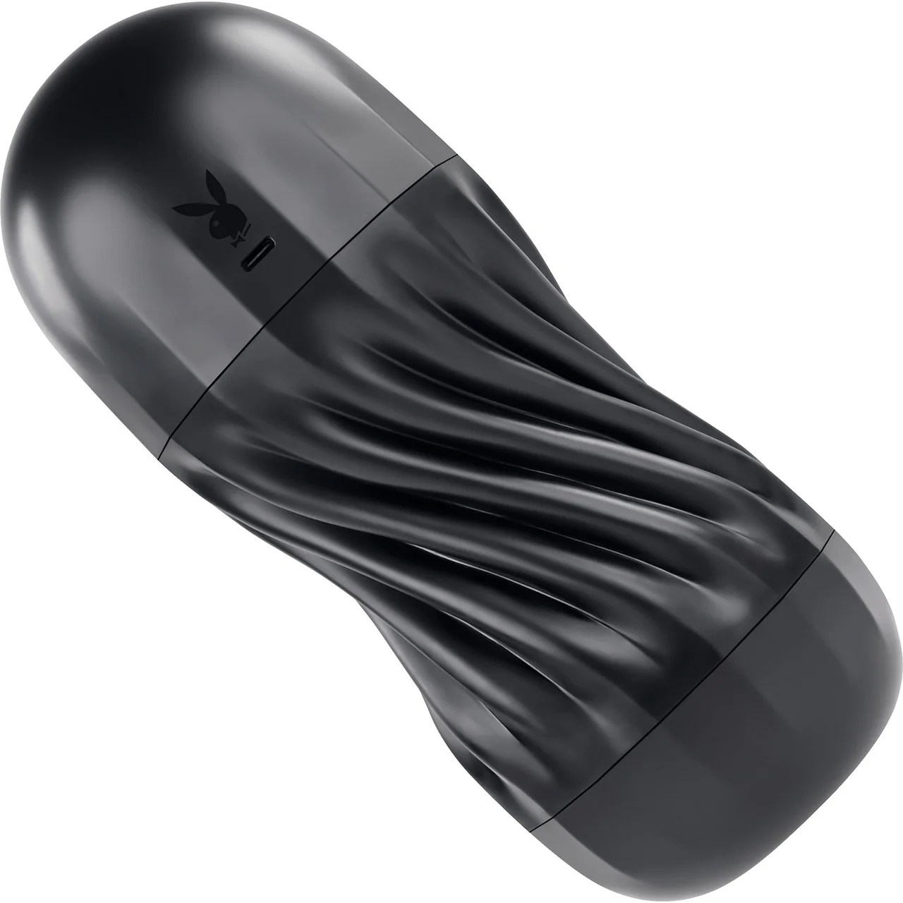 Playboy Pleasure Solo Stroker Rechargeable Textured Vibrating Penis Stroker - Image 5
