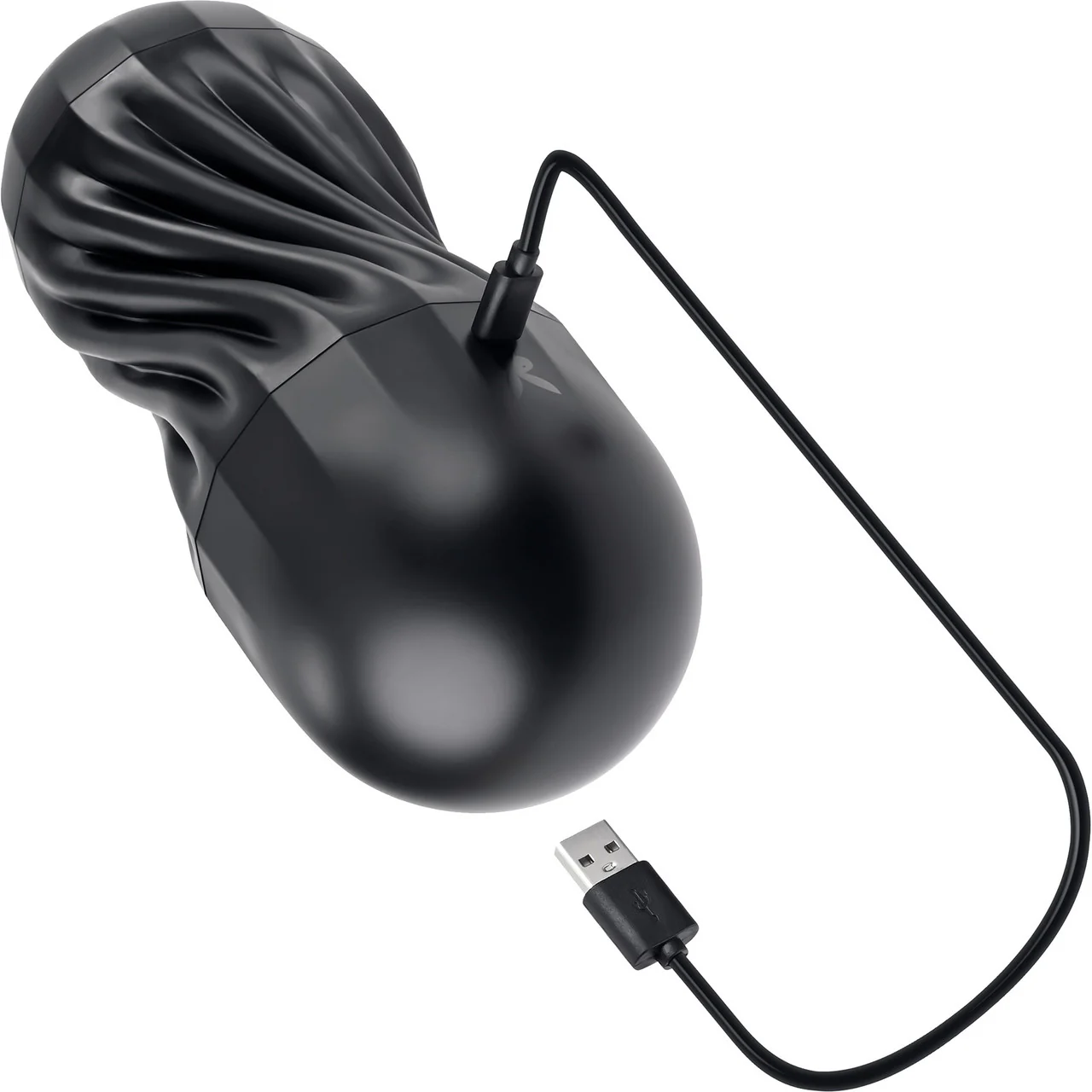 Playboy Pleasure Solo Stroker Rechargeable Textured Vibrating Penis Stroker - Image 7