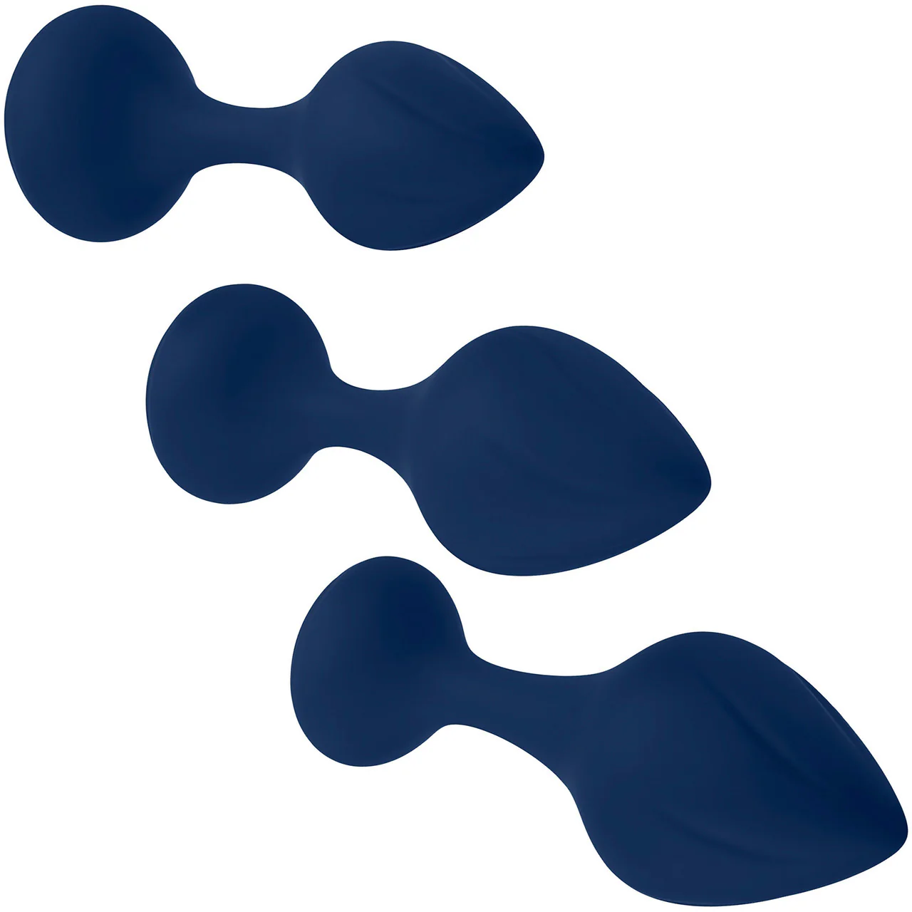 Playboy Pleasure Tail Trainer Silicone 3 Piece Anal Training Kit - Navy - Image 3
