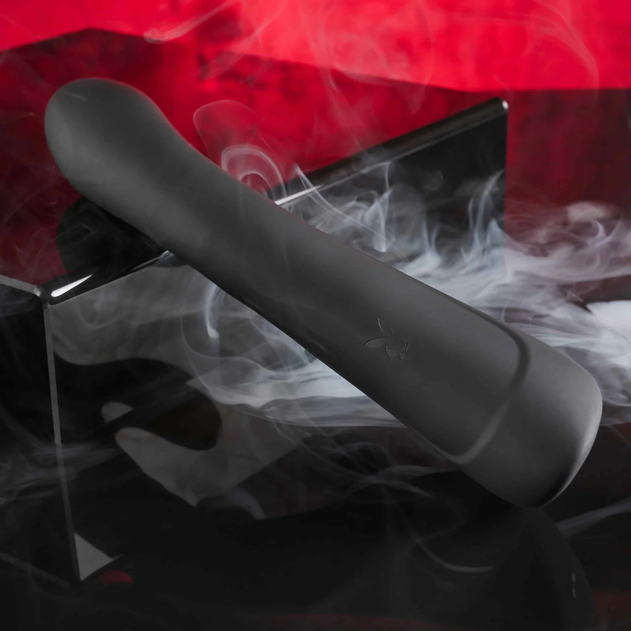 Playboy Pleasure That's The Spot Rechargeable Waterproof Silicone Tapping Rabbit Vibrator - Black - Image 10