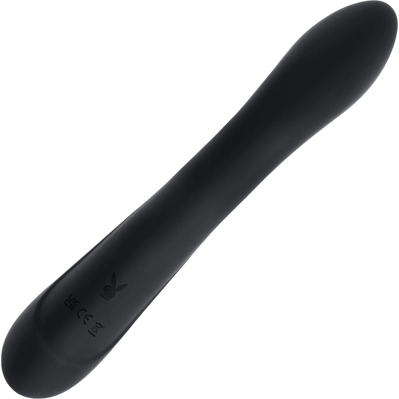 Playboy Pleasure That's The Spot Rechargeable Waterproof Silicone Tapping Rabbit Vibrator - Black - Image 9