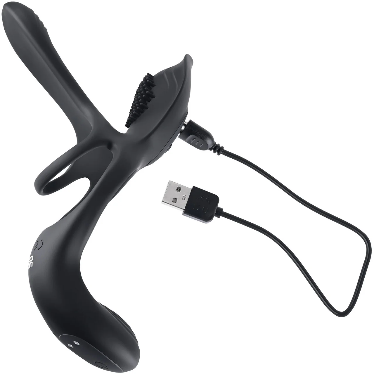 Playboy Pleasure The 3 Way Rechargeable Silicone Multi-Stimulating Cock Ring With Remote - Image 8