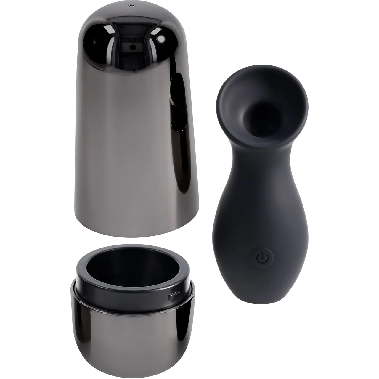 Playboy Pleasure The Jet Set Sucker Rechargeable Silicone Suction Stimulator With Charging Case - Image 3