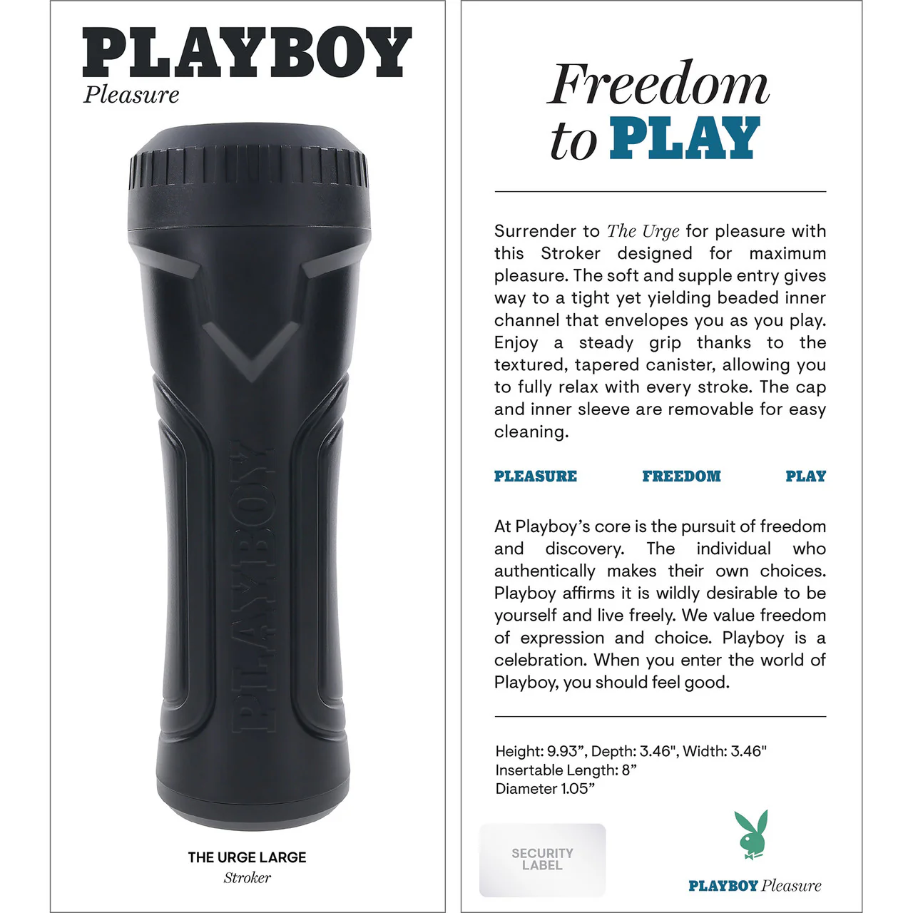 Playboy Pleasure The Urge Stroker Penis Masturbator - Large - Image 11