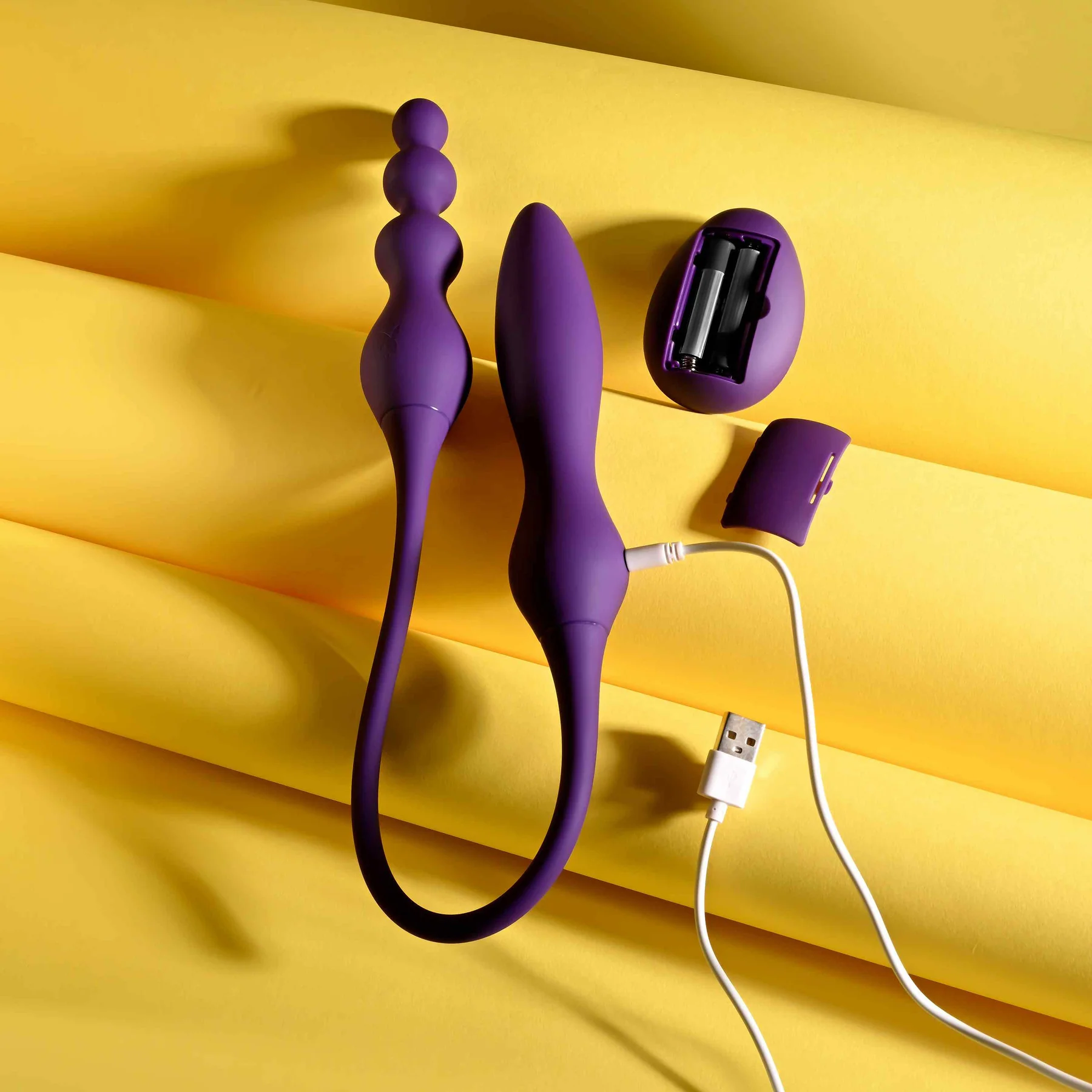 Playboy Pleasure This & That Rechargeable Silicone Double-Ended Anal Plug And Vibrator - Image 12