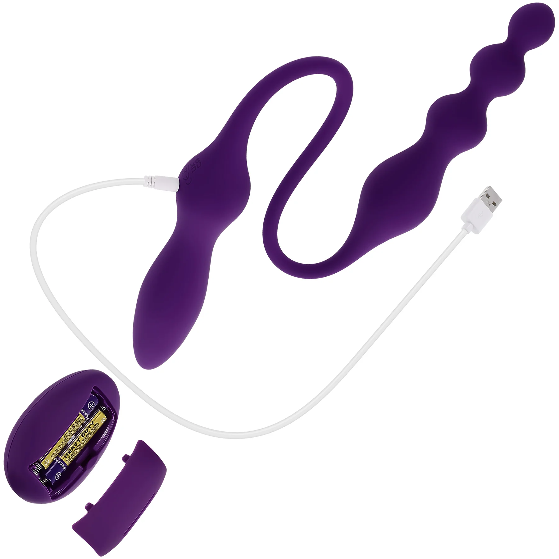 Playboy Pleasure This & That Rechargeable Silicone Double-Ended Anal Plug And Vibrator - Image 13