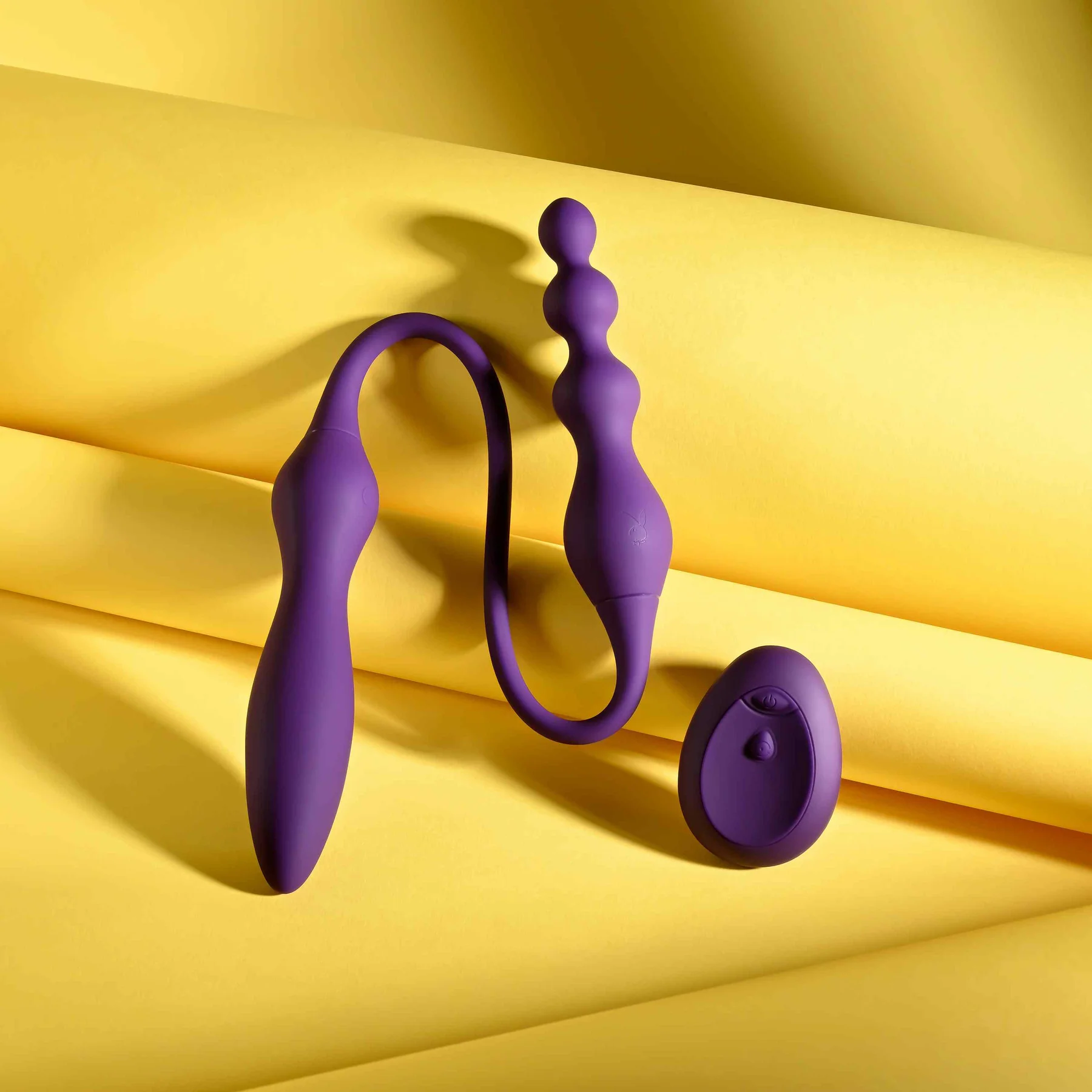 Playboy Pleasure This & That Rechargeable Silicone Double-Ended Anal Plug And Vibrator - Image 2