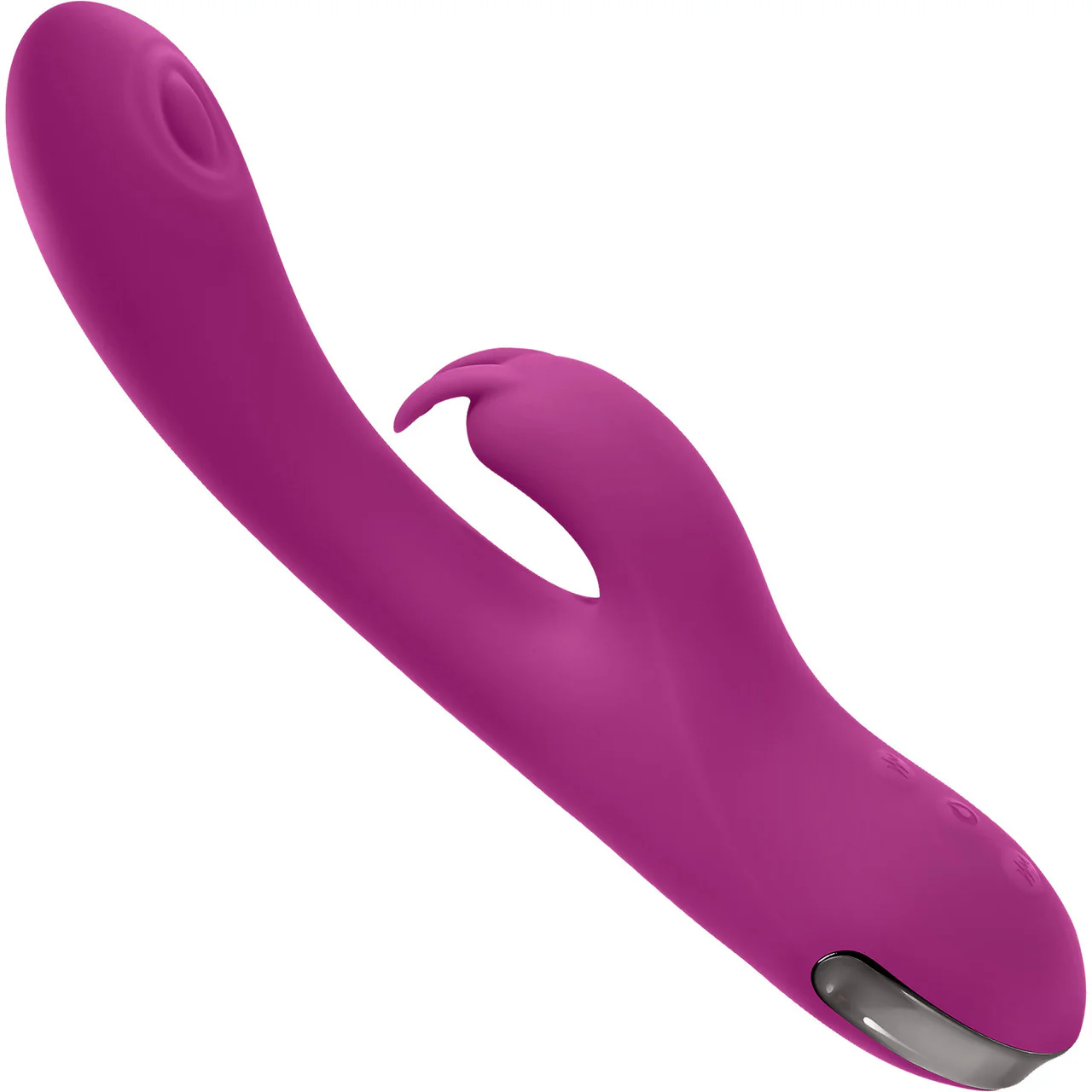Playboy Pleasure Thumper Waterproof Rechargeable Silicone Tapping Rabbit Vibrator - Fuchsia - Image 2