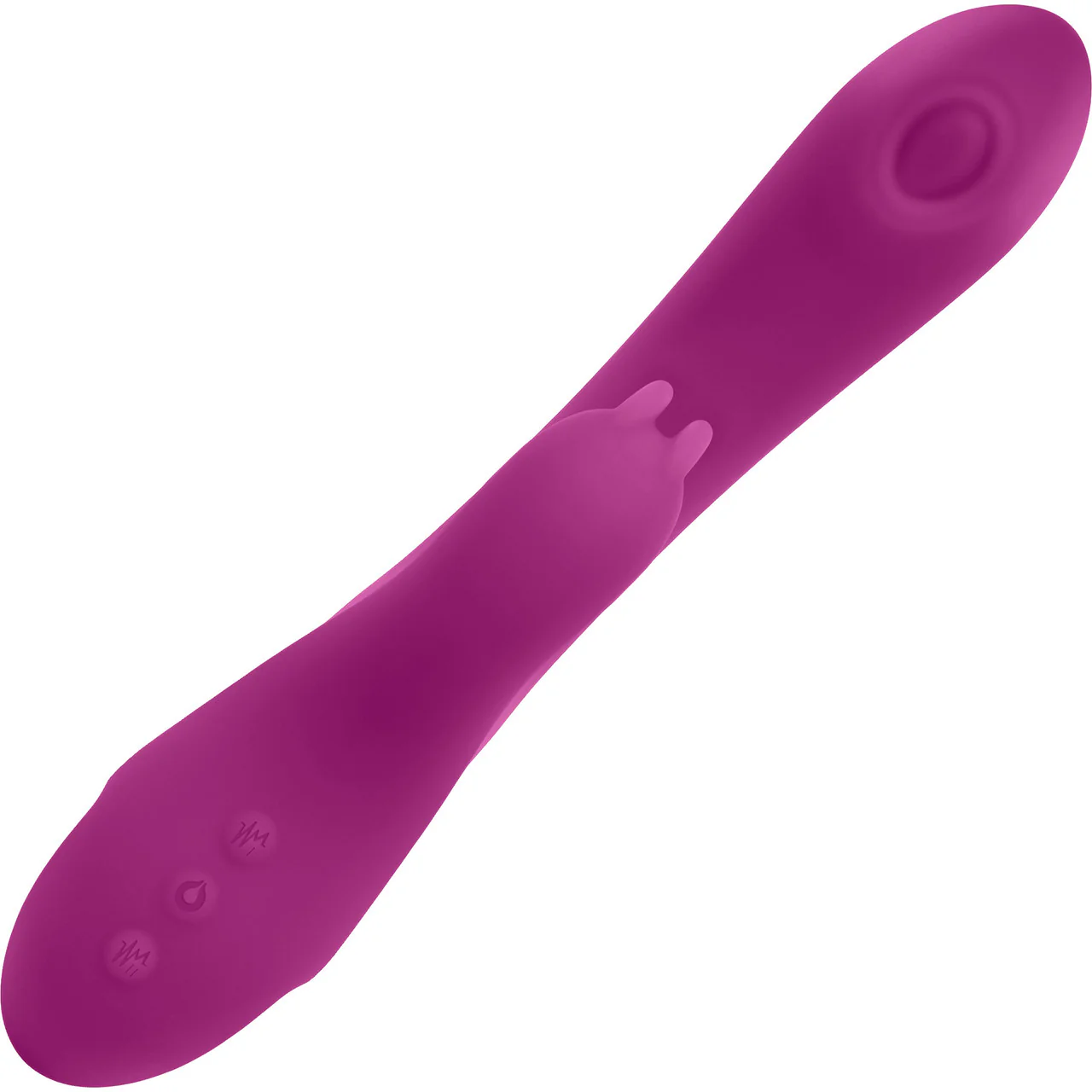 Playboy Pleasure Thumper Waterproof Rechargeable Silicone Tapping Rabbit Vibrator - Fuchsia - Image 5