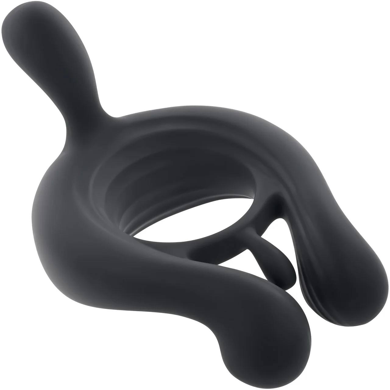 Playboy Pleasure Triple Play Rechargeable Silicone Vibrating Cock Ring With Remote - Image 4