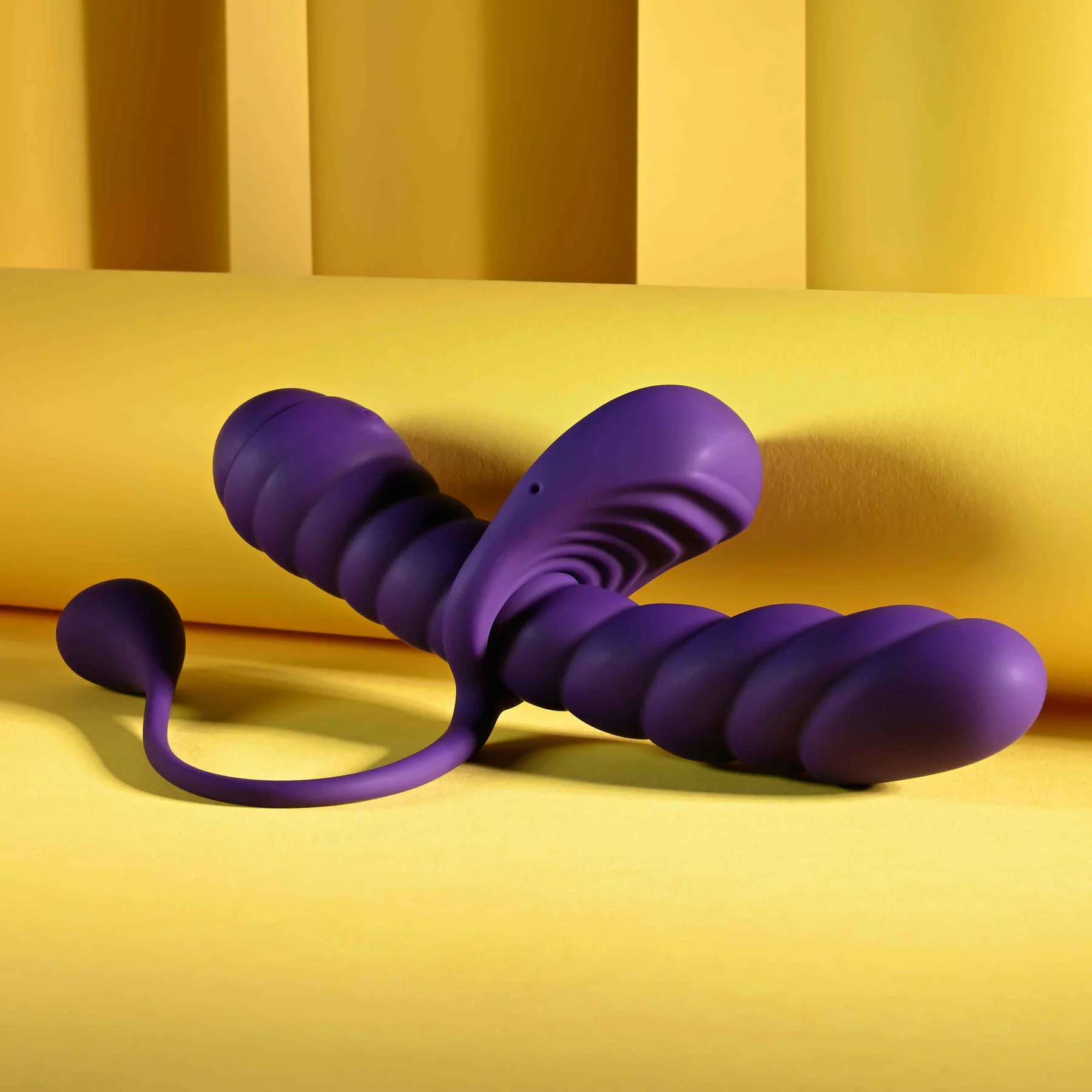Playboy Pleasure Twisted Playground Dual Vibrator With Detachable Cock Ring & Anal Tail - Image 10
