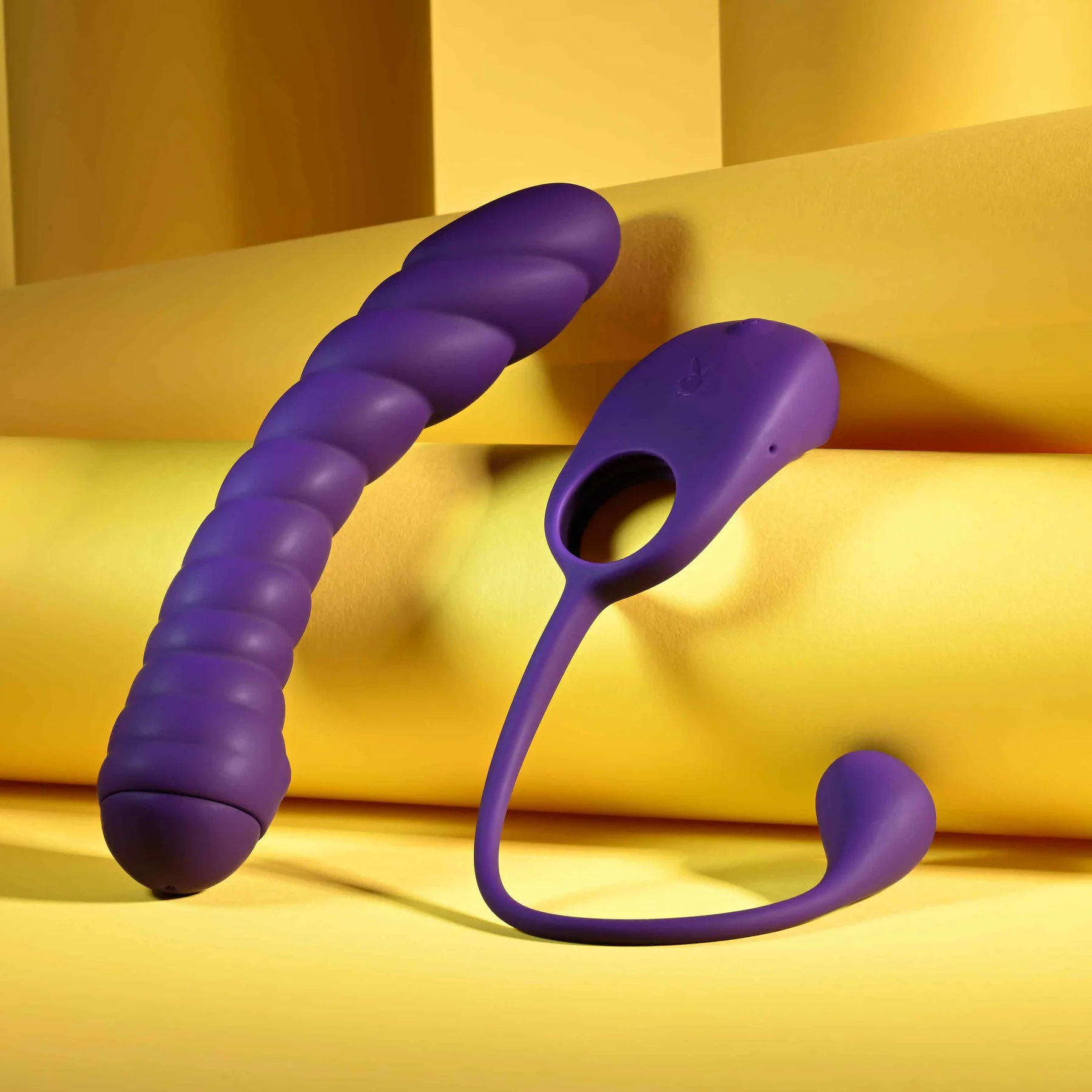 Playboy Pleasure Twisted Playground Dual Vibrator With Detachable Cock Ring & Anal Tail - Image 12