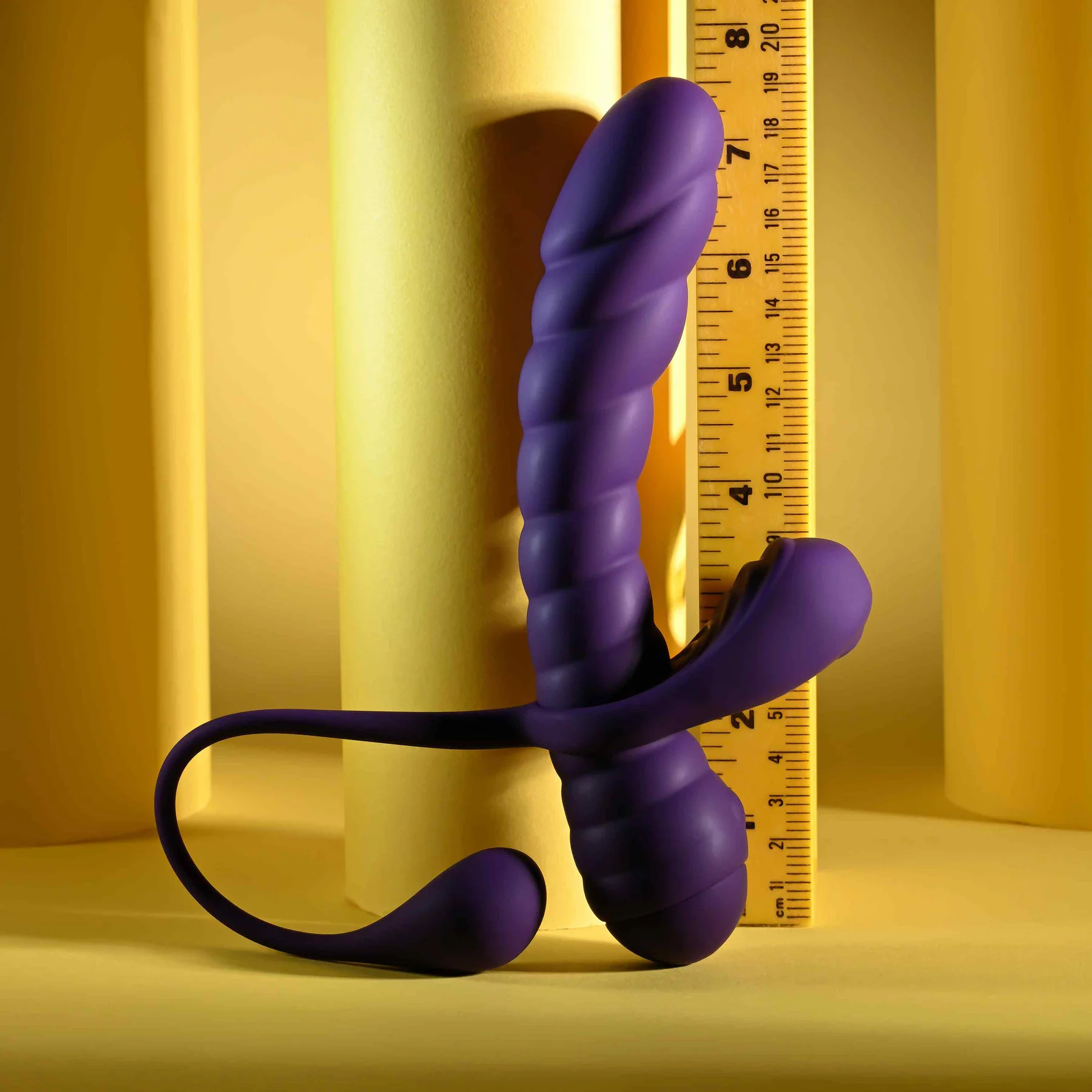 Playboy Pleasure Twisted Playground Dual Vibrator With Detachable Cock Ring & Anal Tail - Image 17