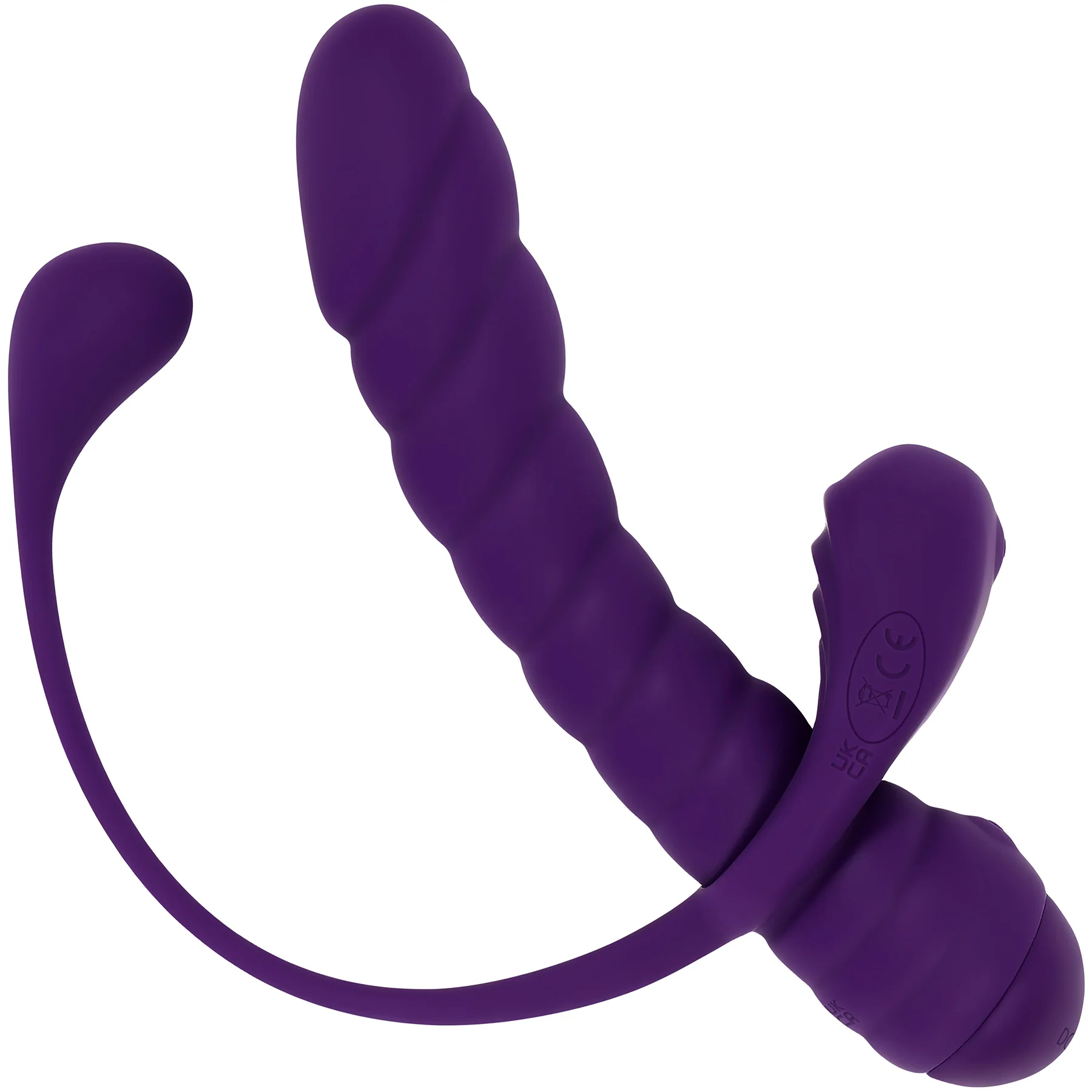 Playboy Pleasure Twisted Playground Dual Vibrator With Detachable Cock Ring & Anal Tail - Image 5