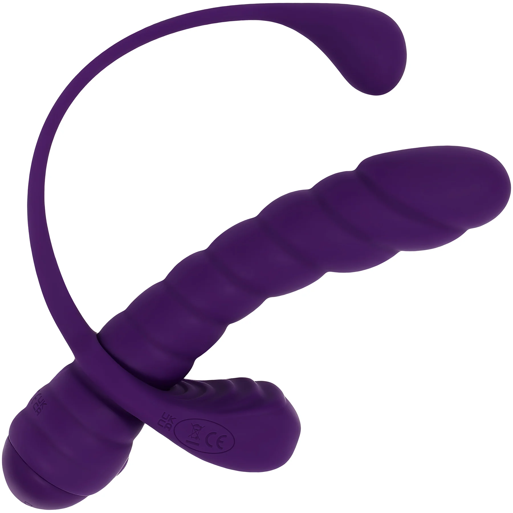 Playboy Pleasure Twisted Playground Dual Vibrator With Detachable Cock Ring & Anal Tail - Image 7