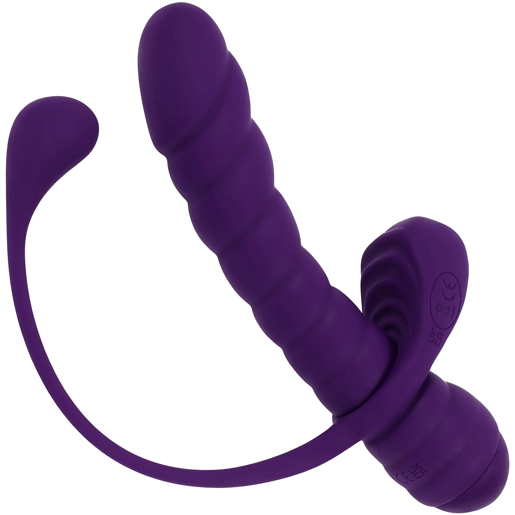Playboy Pleasure Twisted Playground Dual Vibrator With Detachable Cock Ring & Anal Tail - Image 9