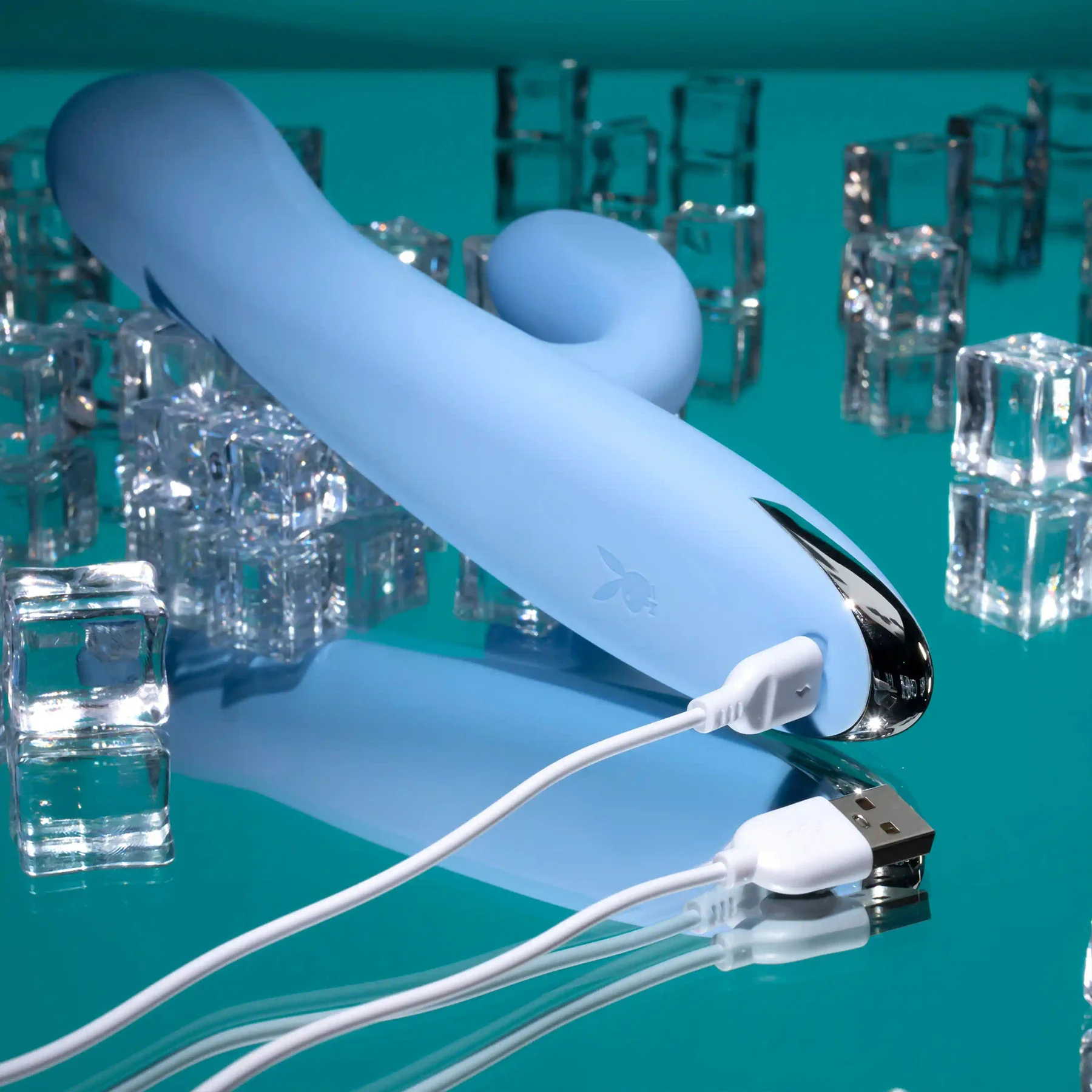 Playboy Pleasure Up And Away Thrusting Silicone Rabbit Vibrator - Image 8