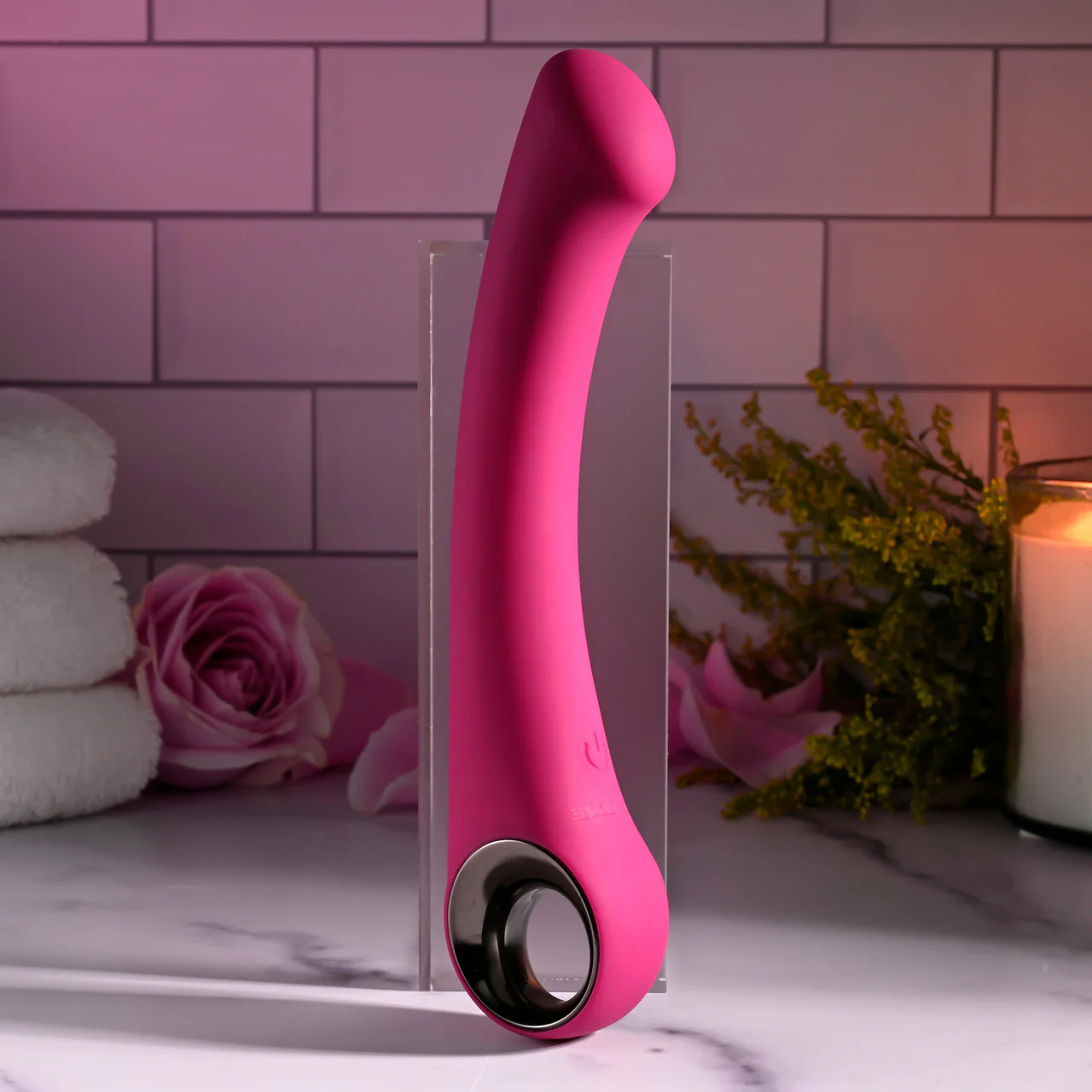 Pleasure Curve Rechargeable Waterproof Silicone G-Spot Vibrator With Ring Handle By Evolved Novelties - Image 11