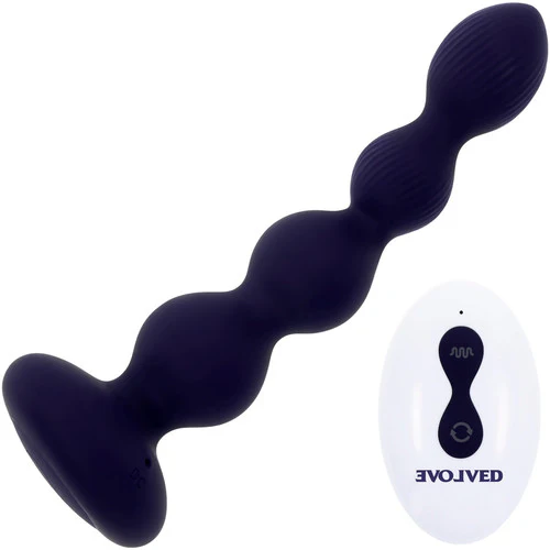 Pleasure Orbit Rechargeable Silicone Twirling, Vibrating Anal Beads With Remote By Evolved Novelties - Image 12