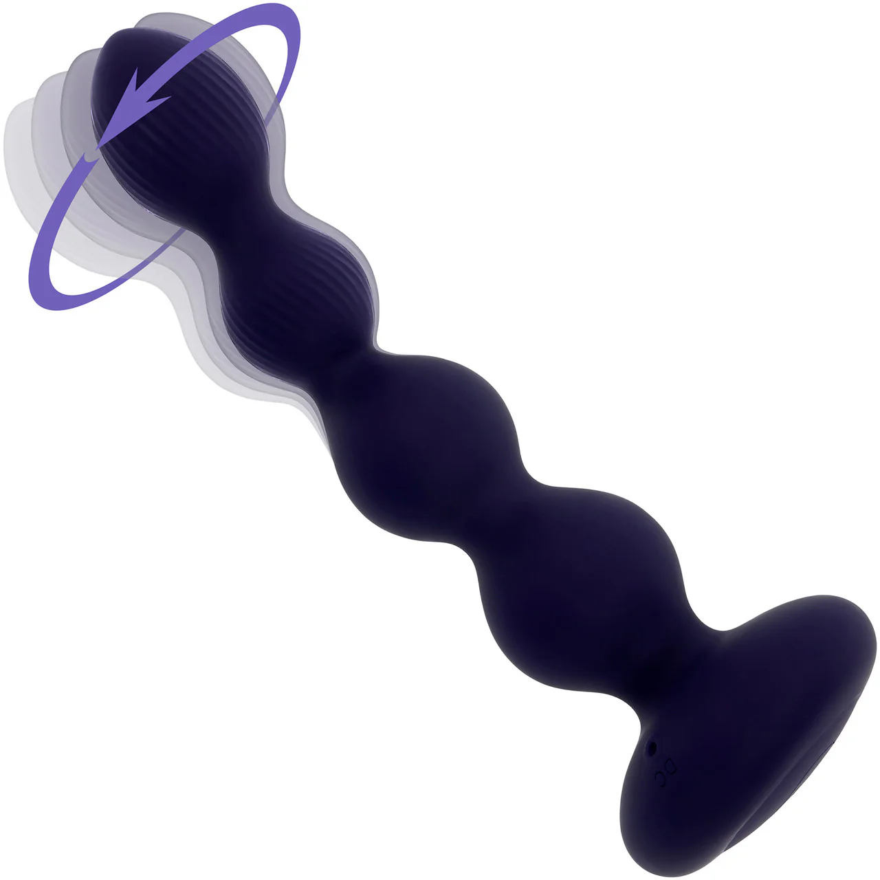 Pleasure Orbit Rechargeable Silicone Twirling, Vibrating Anal Beads With Remote By Evolved Novelties - Image 7