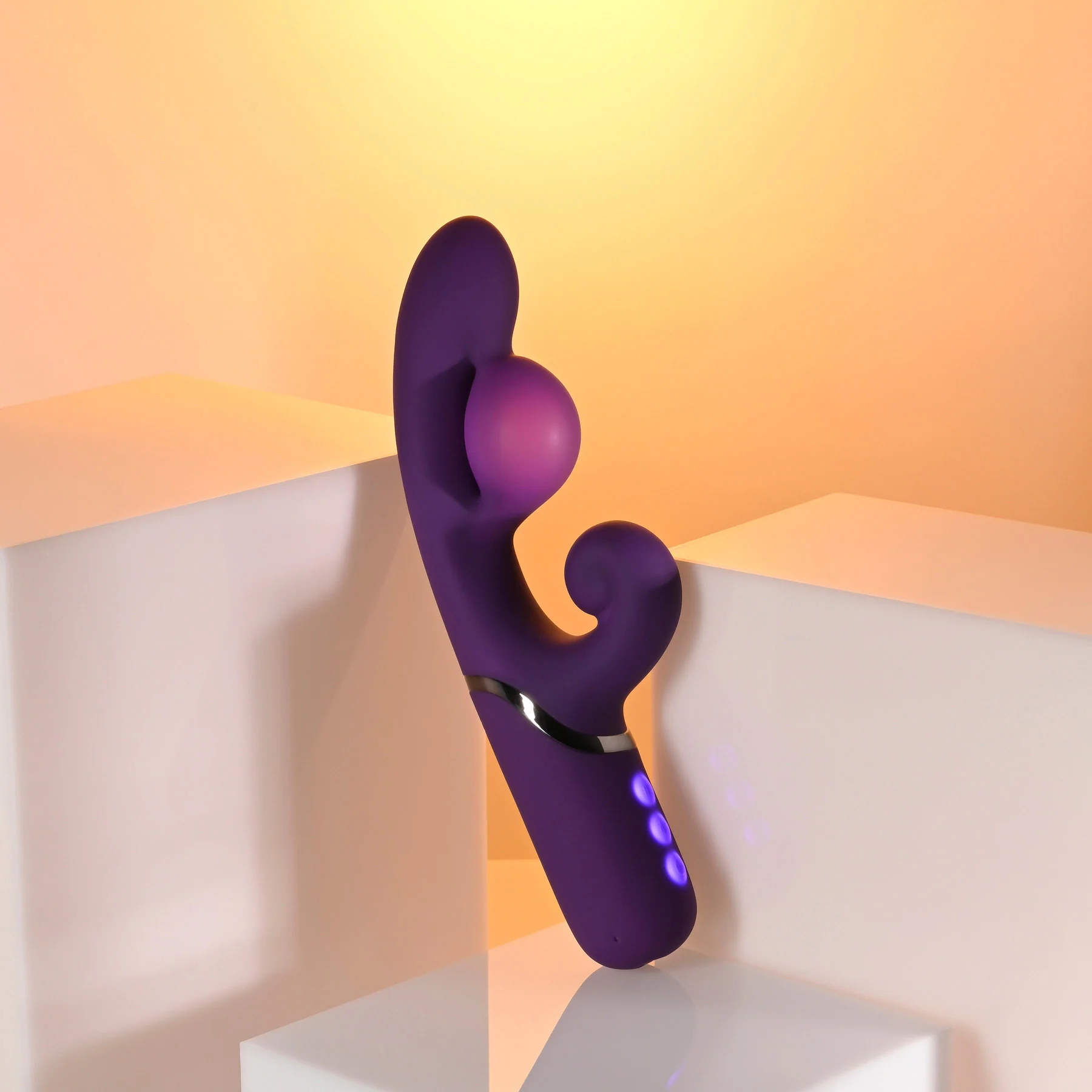 Pleasure Puff Inflating Rechargeable Silicone Rabbit Vibrator By Evolved Novelties - Image 2