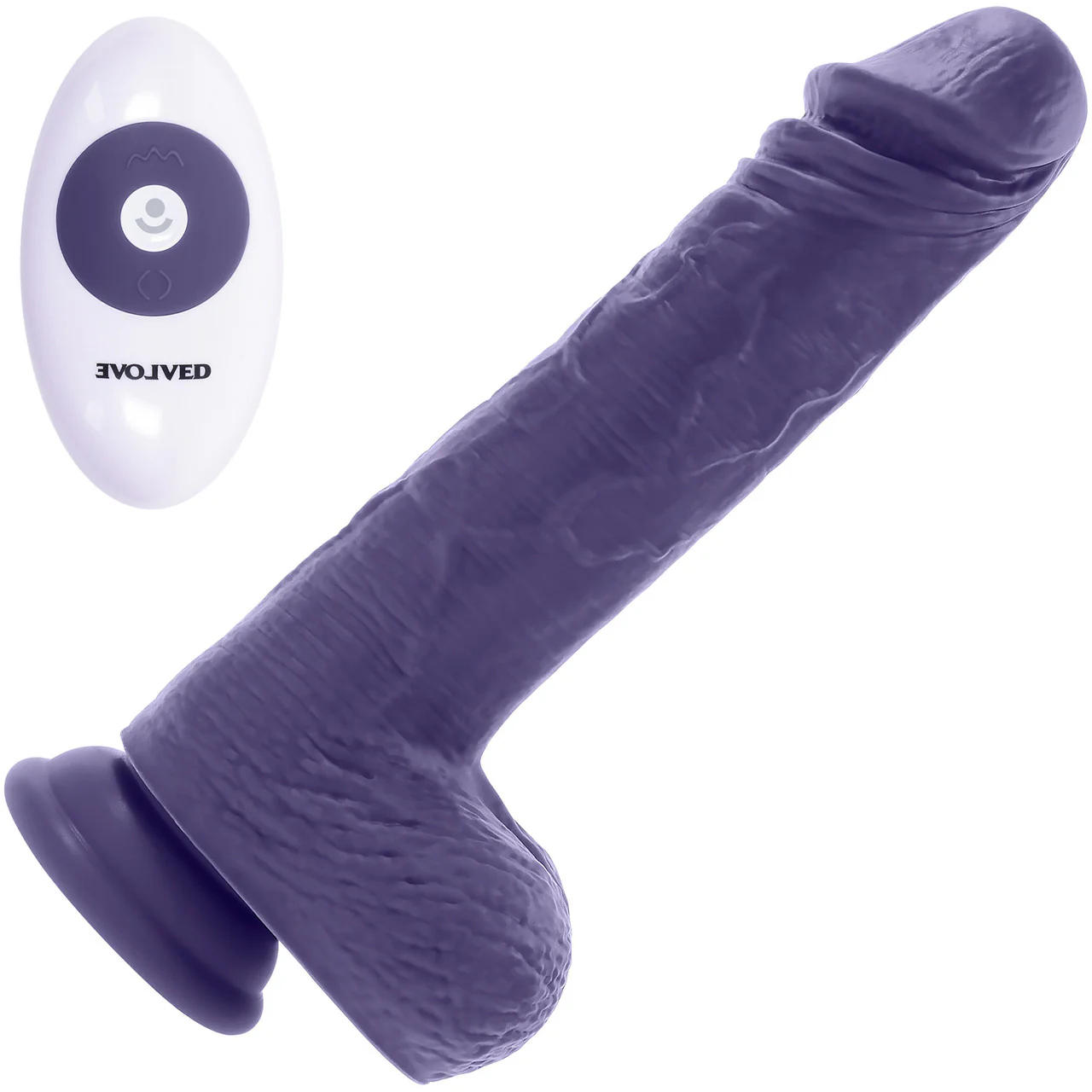 Pleasure Rider Rechargeable Thrusting & Vibrating Silicone Dildo With Remote By Evolved Novelties - Image 10