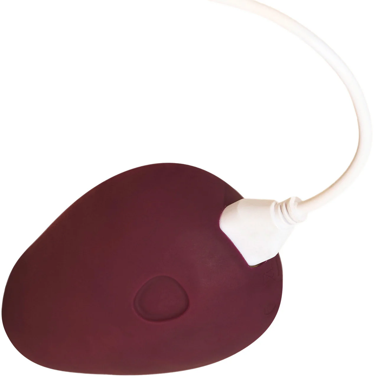 POM Silicone Rechargeable Flexible Waterproof Vibrator by Dame - Plum - Image 3