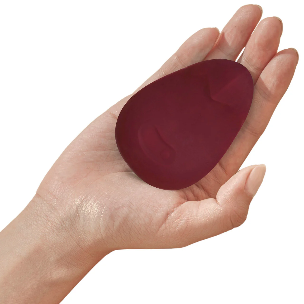 POM Silicone Rechargeable Flexible Waterproof Vibrator by Dame - Plum - Image 4