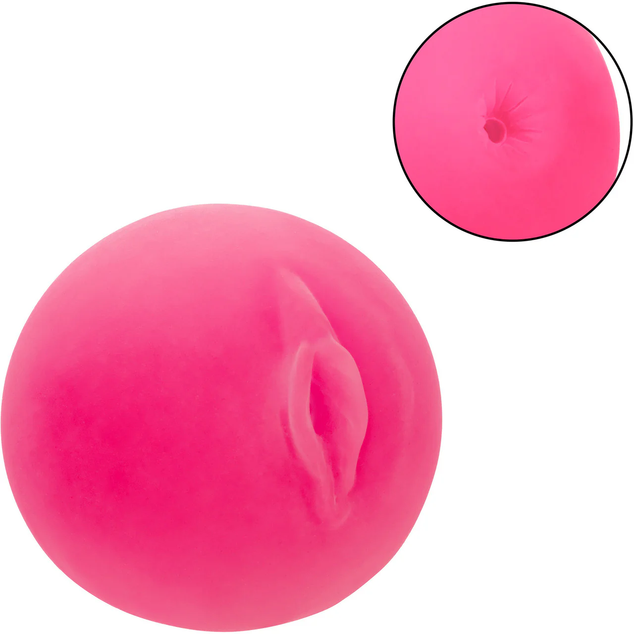 Pop Sock! Pussy & Ass Open Ended Penis Stroker By CalExotics - Pink - Image 5