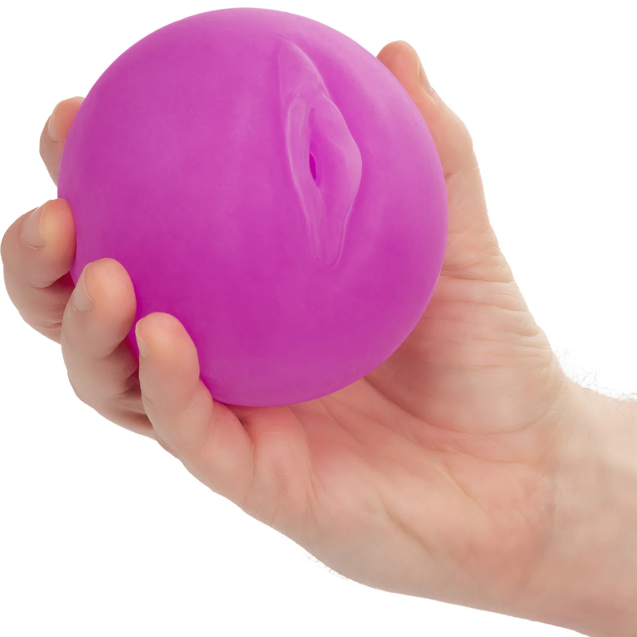 Pop Sock! Pussy Penis Stroker By CalExotics - Purple - Image 2