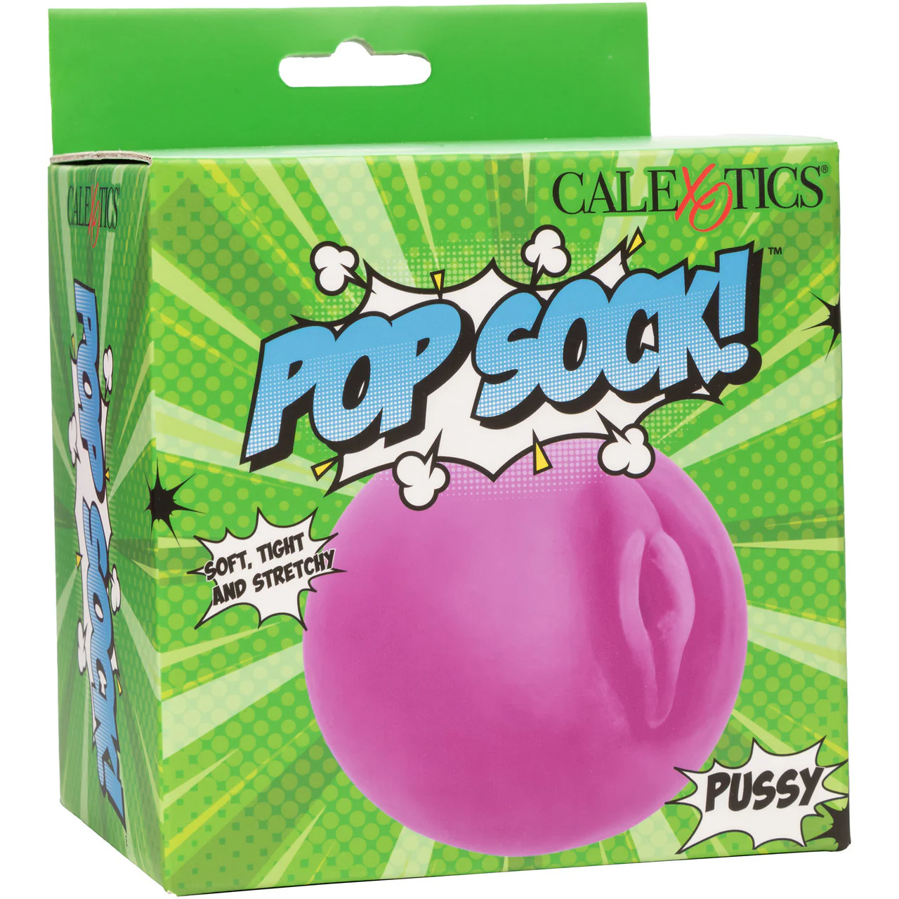 Pop Sock! Pussy Penis Stroker By CalExotics - Purple - Image 7