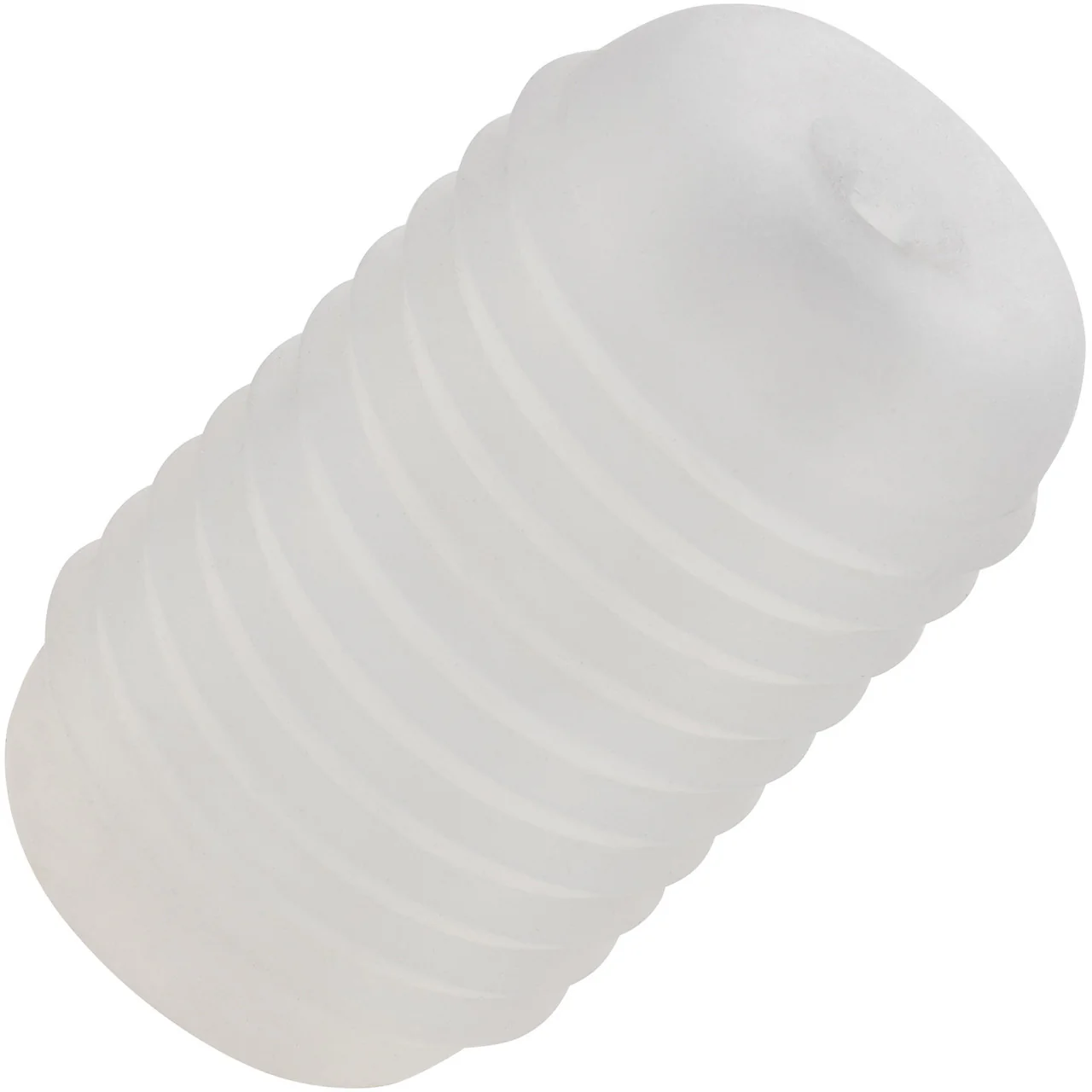 Pop Sock! Ribbed Reversible Open Ended Penis Stroker By CalExotics - Clear - Image 5
