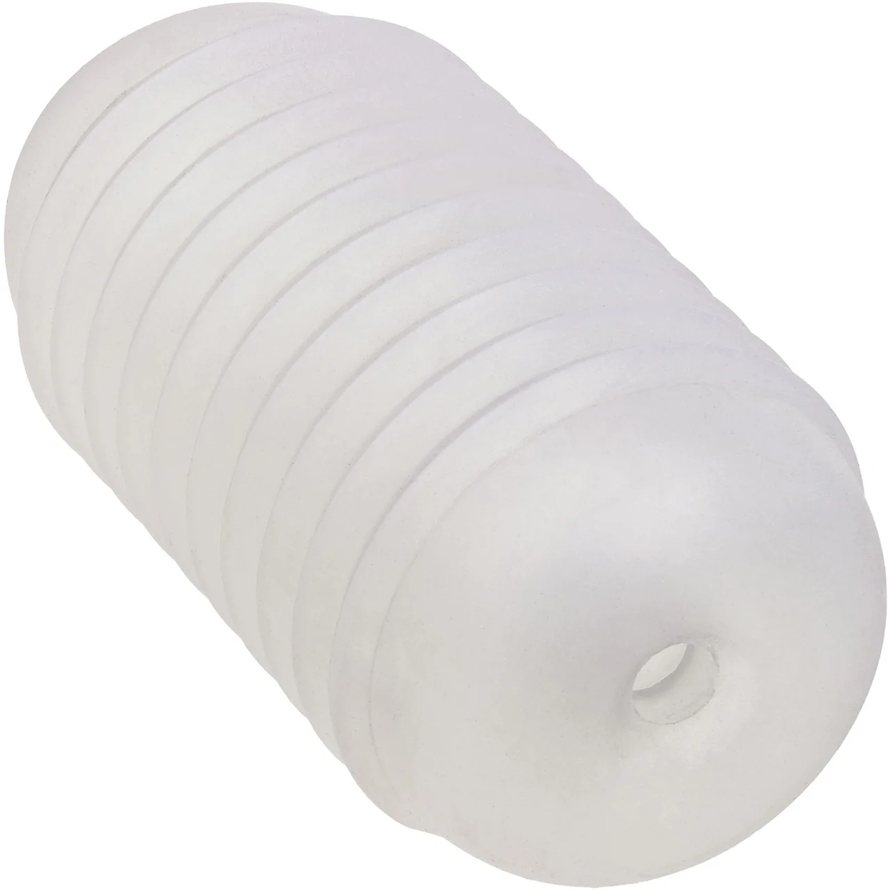 Pop Sock! Ribbed Reversible Open Ended Penis Stroker By CalExotics - Clear - Image 6