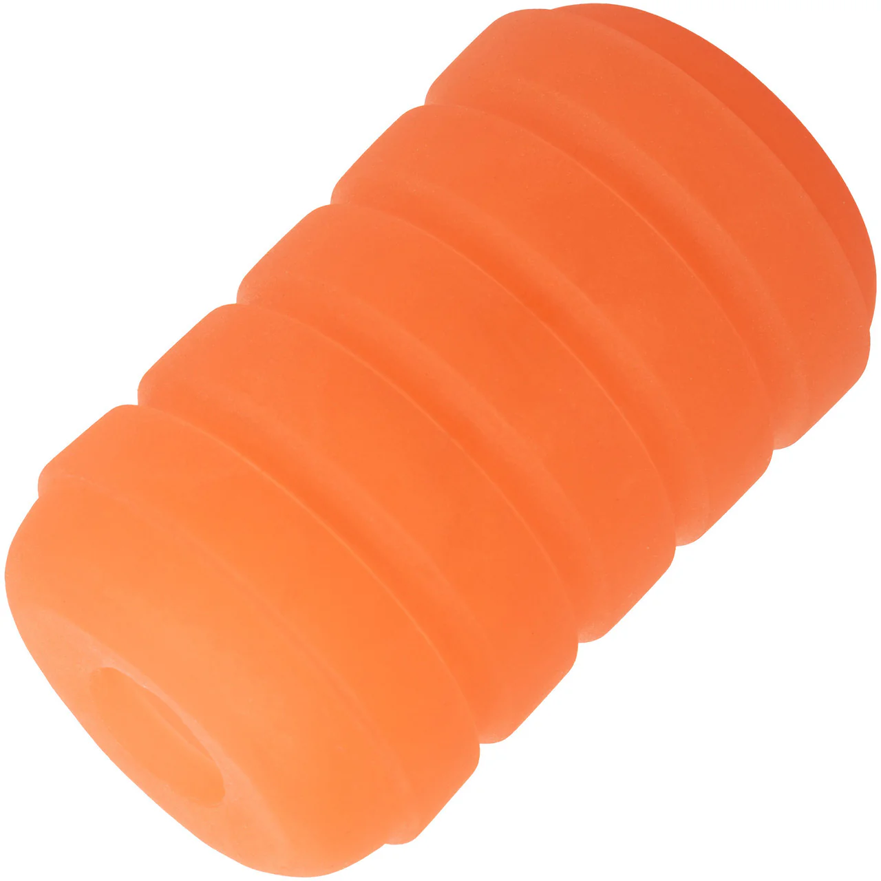 Pop Sock! Ribbed Reversible Open Ended Penis Stroker By CalExotics - Orange - Image 3