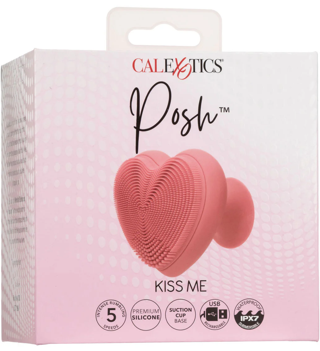 Posh™ Kiss Me Rechargeable Silicone Vibrator With Suction Base By CalExotics - Image 6