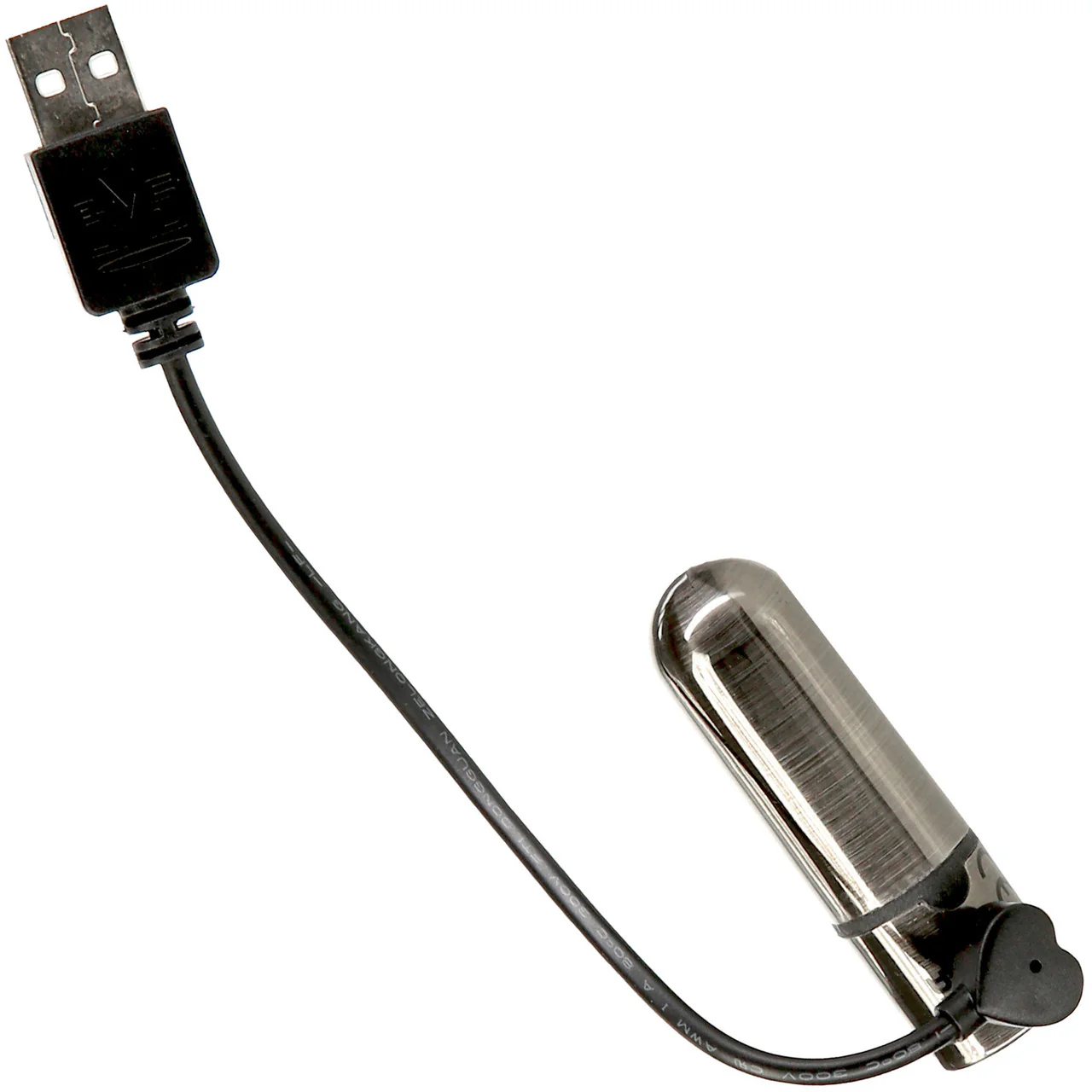 PowerBullet First Class Mini Bullet Vibrator With Crystal Button & Key Chain Pouch - Gun Metal - Image 6