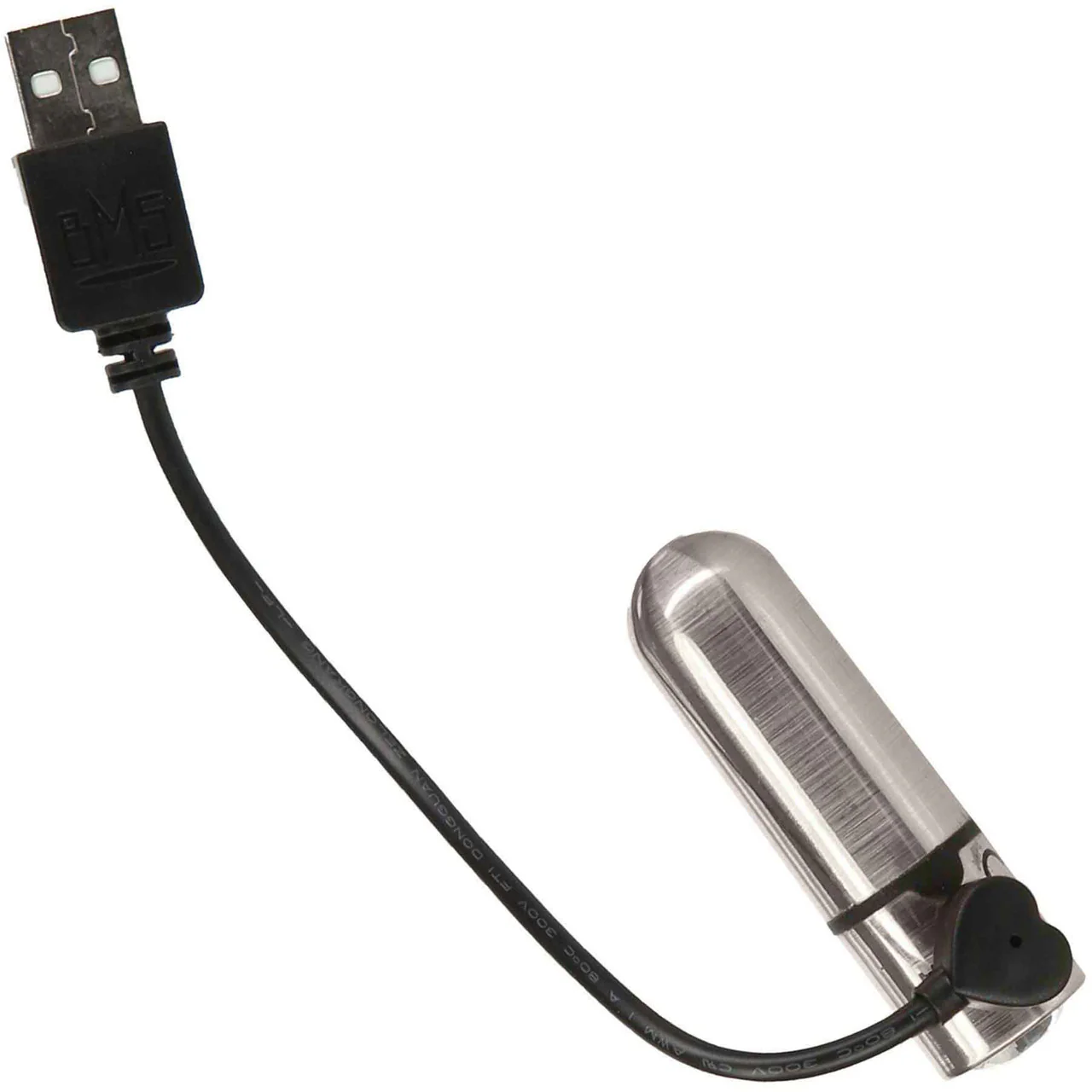 PowerBullet First Class Mini Bullet Vibrator With Crystal Button & Key Chain Pouch - Silver - Image 7