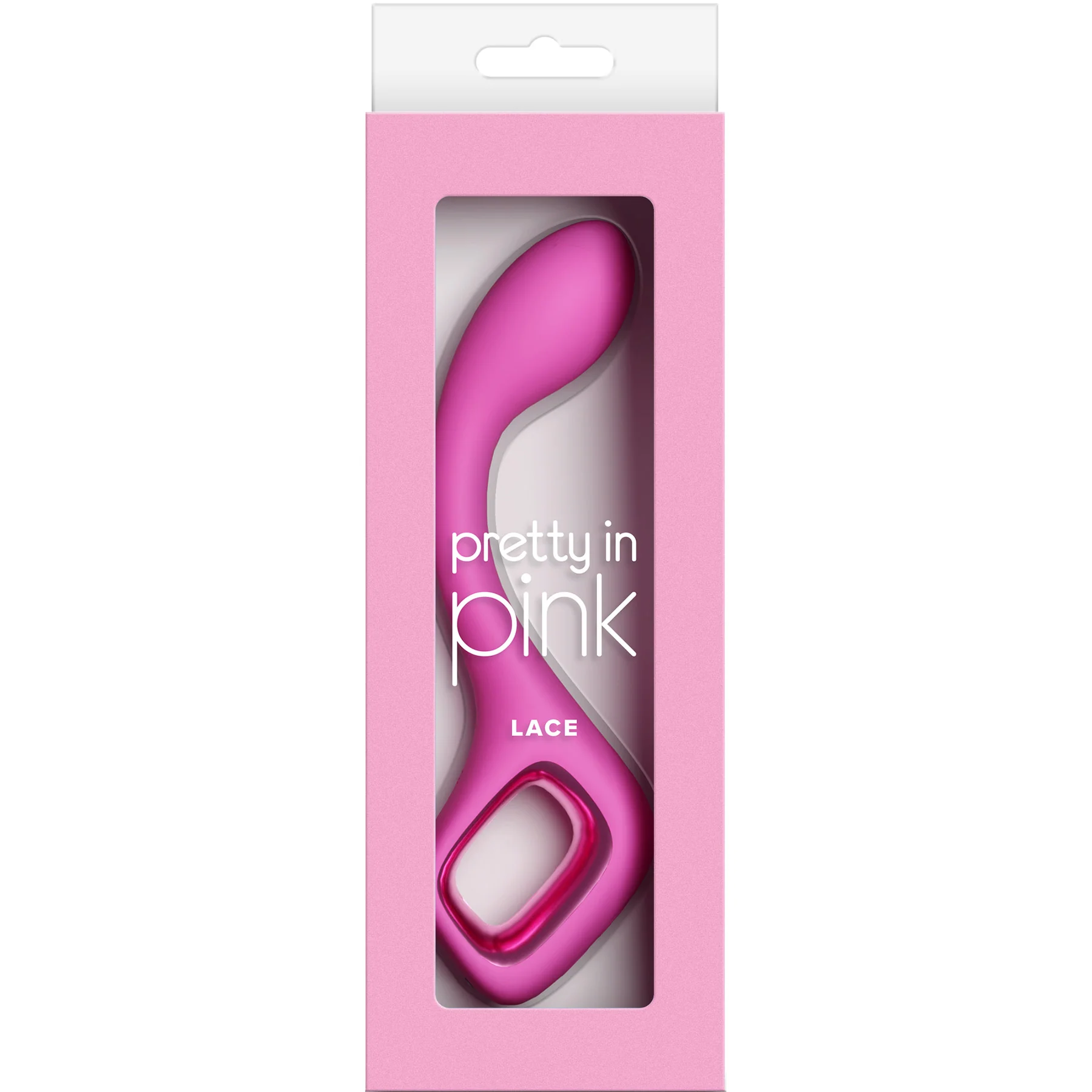 Pretty In Pink Lace Rechargeable Silicone G-Spot Vibrator - Image 2