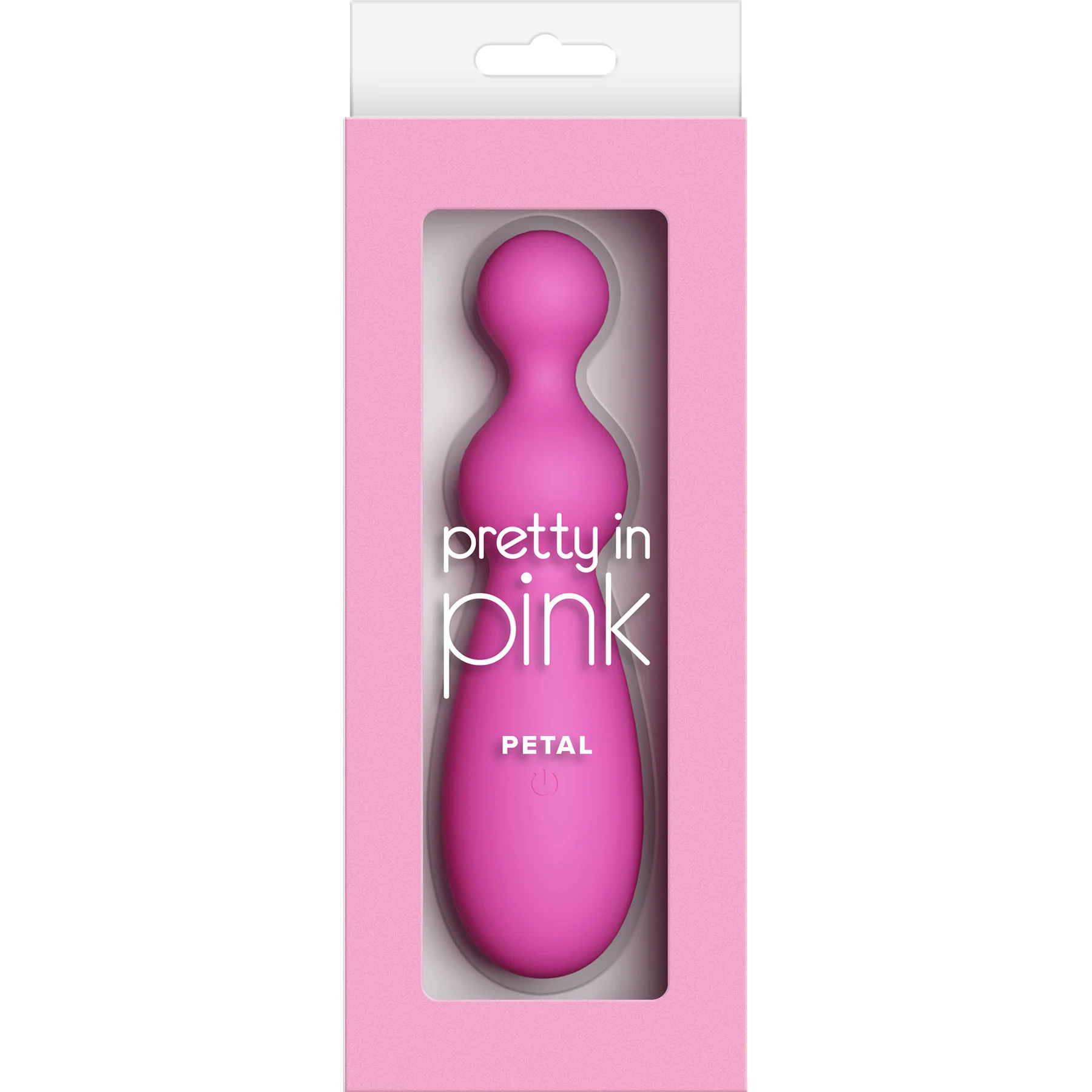 Pretty In Pink Petal Beaded Rechargeable Silicone Vibrator - Image 2