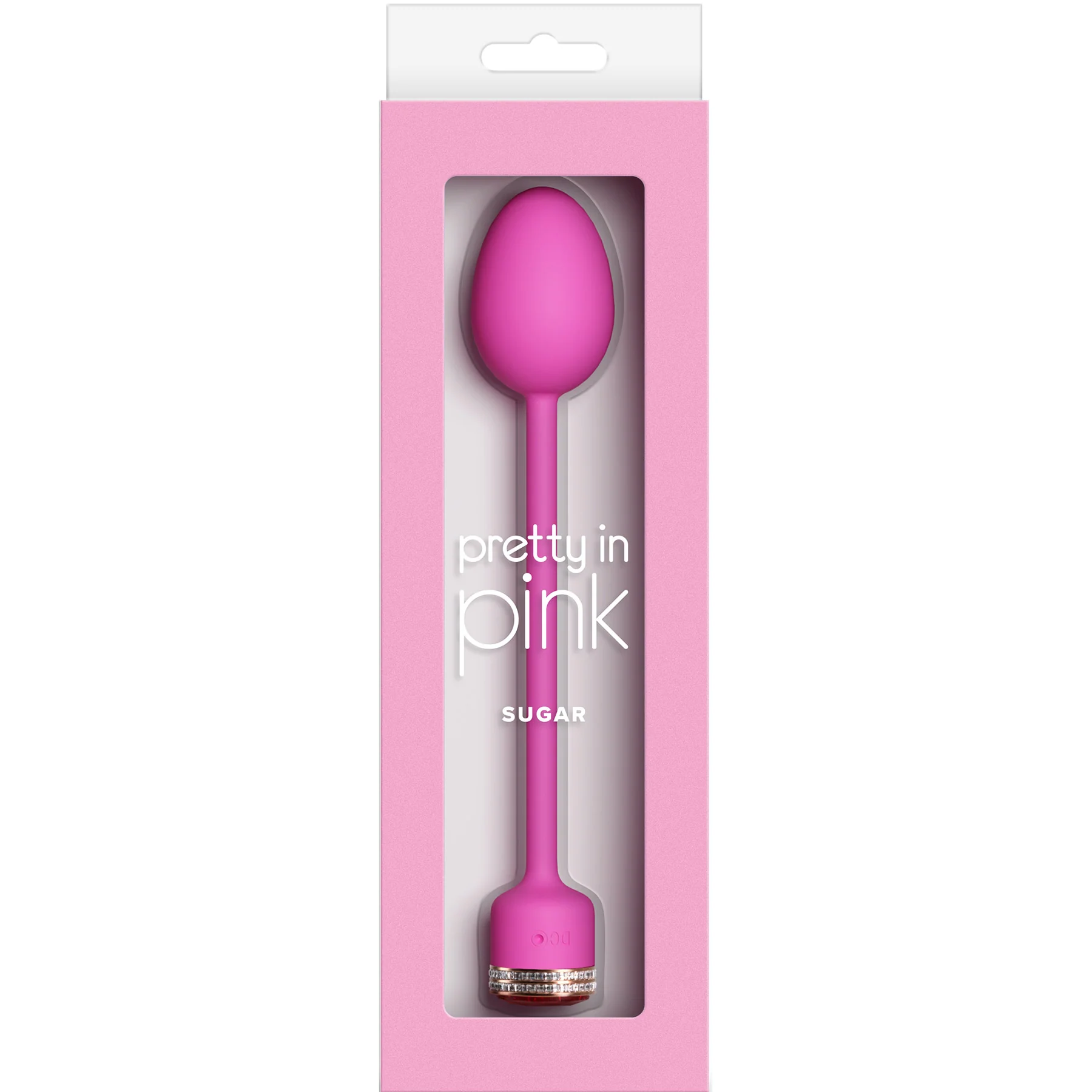Pretty In Pink Sugar Rechargeable Silicone Vibrating Egg - Image 2