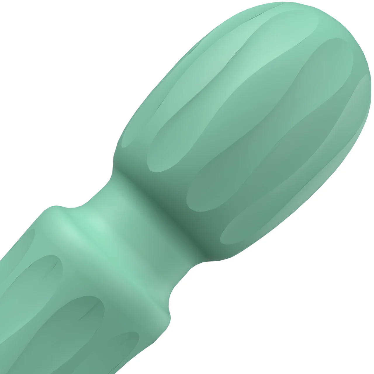 PrimO Wand Rechargeable Silicone Vibrator By Screaming O - Kiwi Mint - Image 3